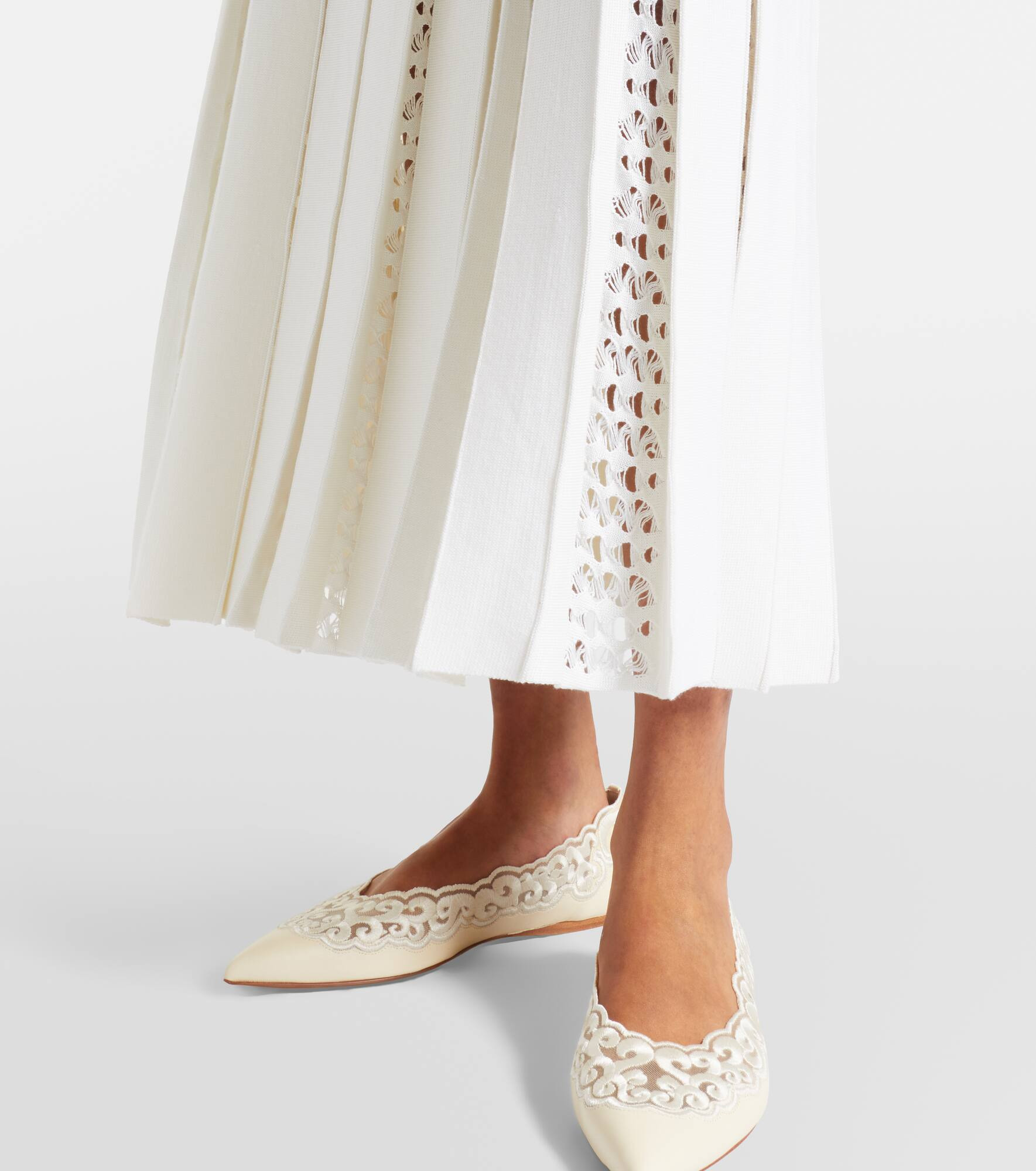 Ribbed-knit wool and silk maxi dress - 6