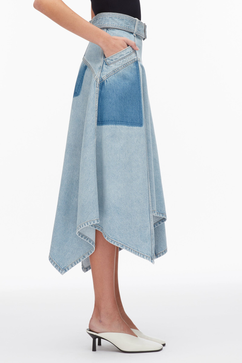 Ghost Patch Handkerchief Midi Skirt 5