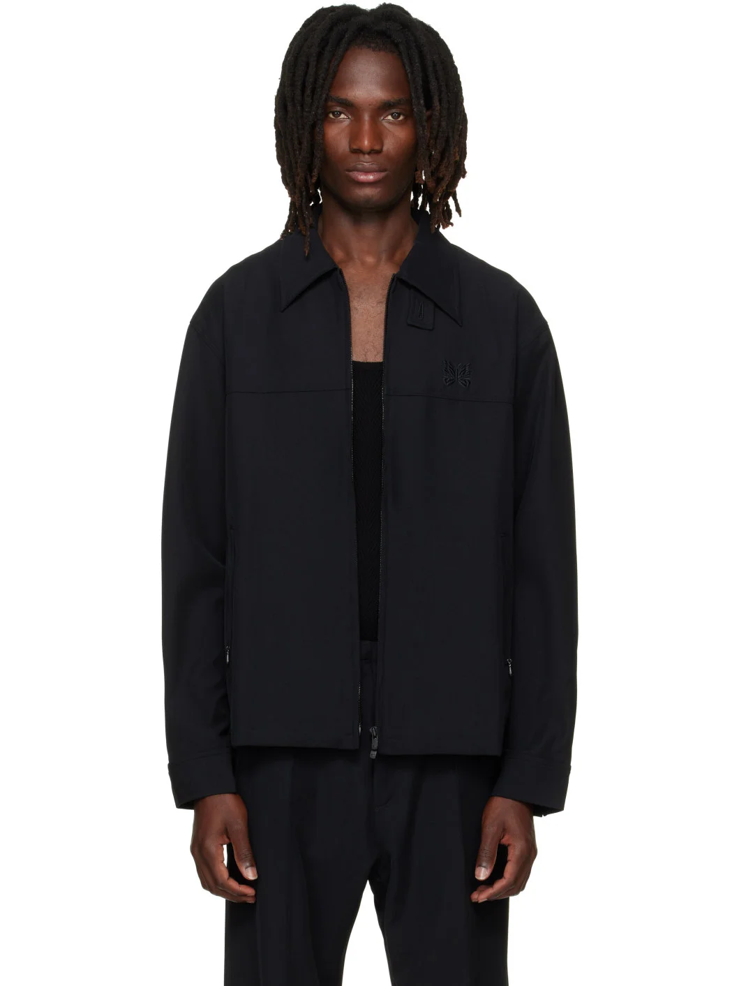 Black Cavalry Twill Sport Jacket - 1