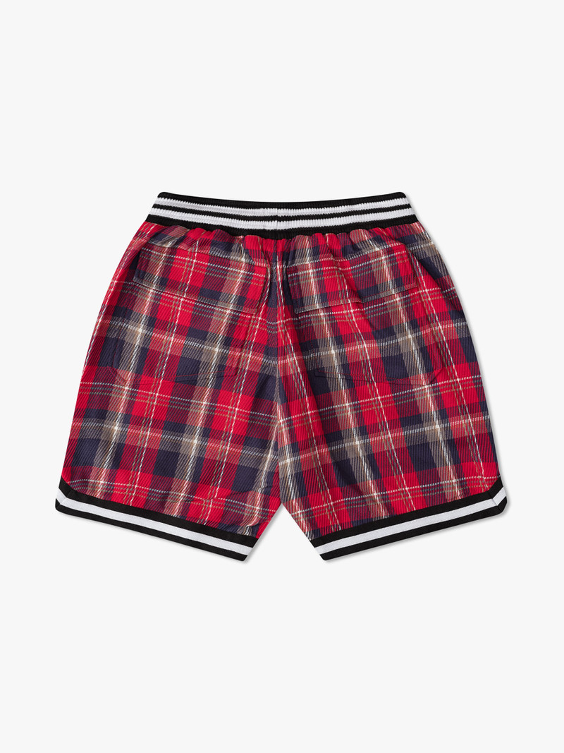 Rhude FLANNEL COURT LOGO SHORTS outlook