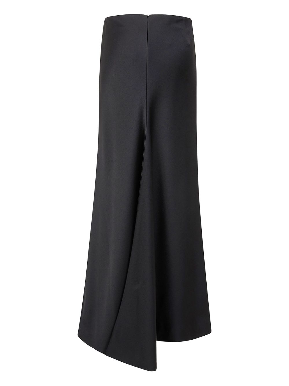 asymmetric satin skirt - 2