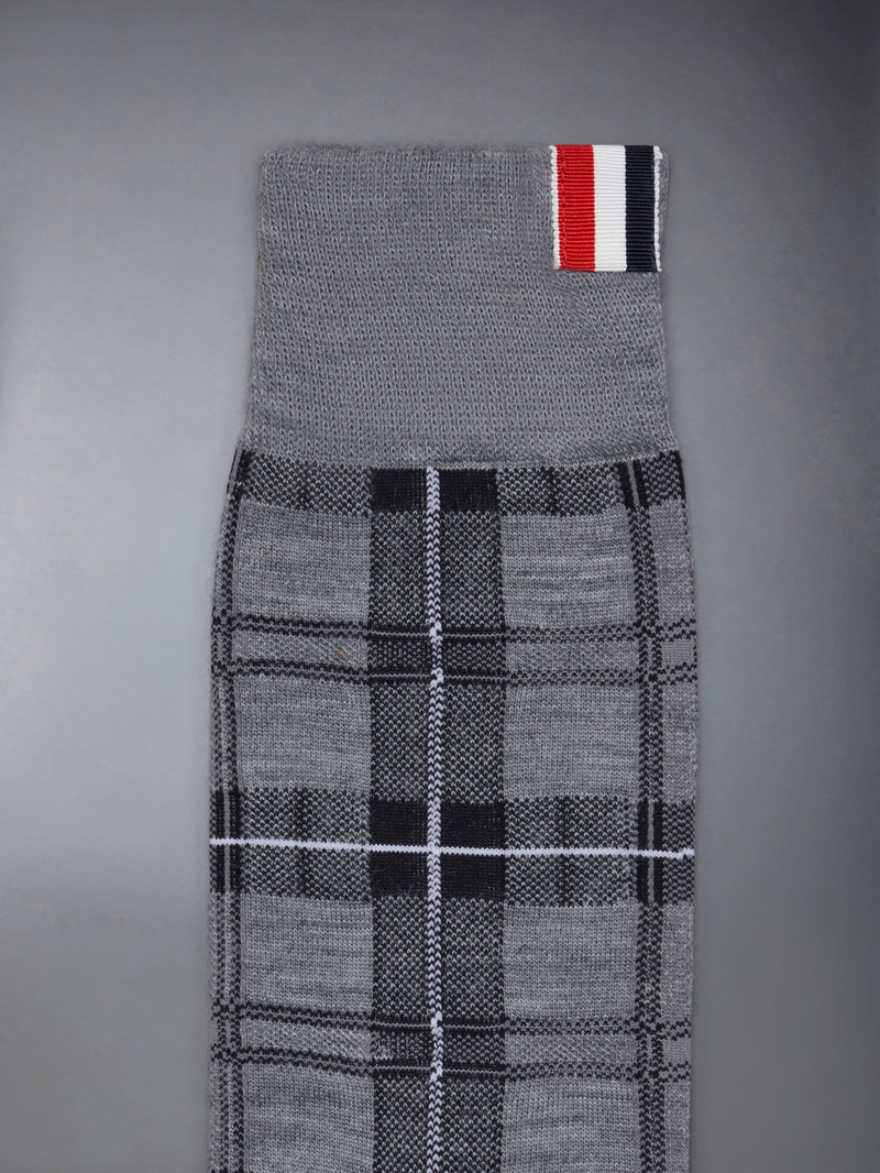 Thom Browne Tartan Wool Jacquard Mid Calf Socks outlook