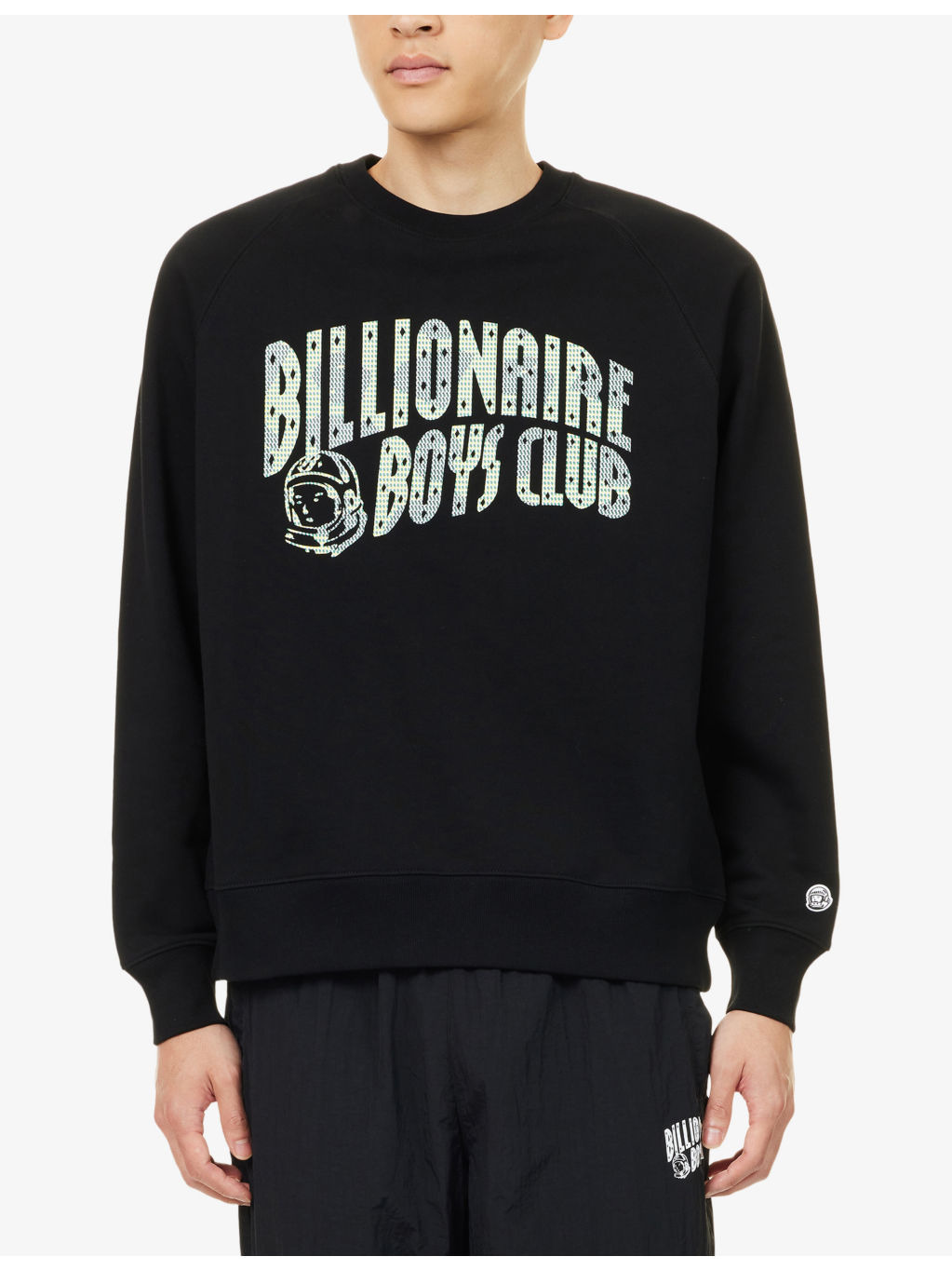 Tritone Arch Logo-Print Crewneck Cotton-Jersey Sweatshirt - 3