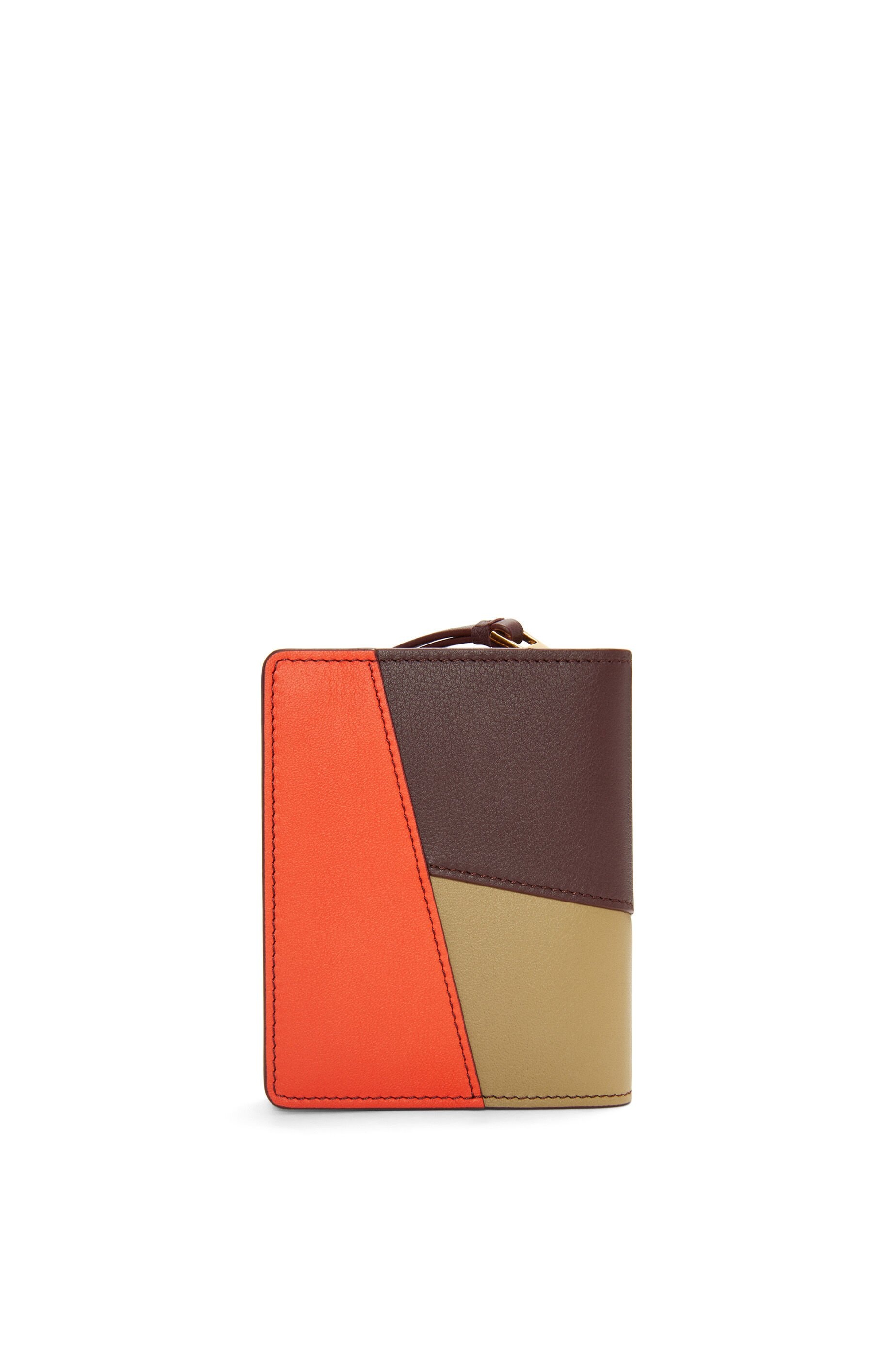 Puzzle compact zip wallet in classic calfskin - 4
