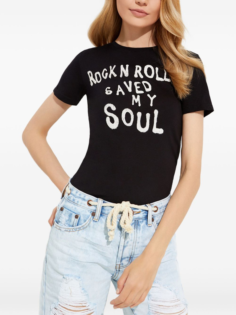 fitted printed cotton T-shirt 1