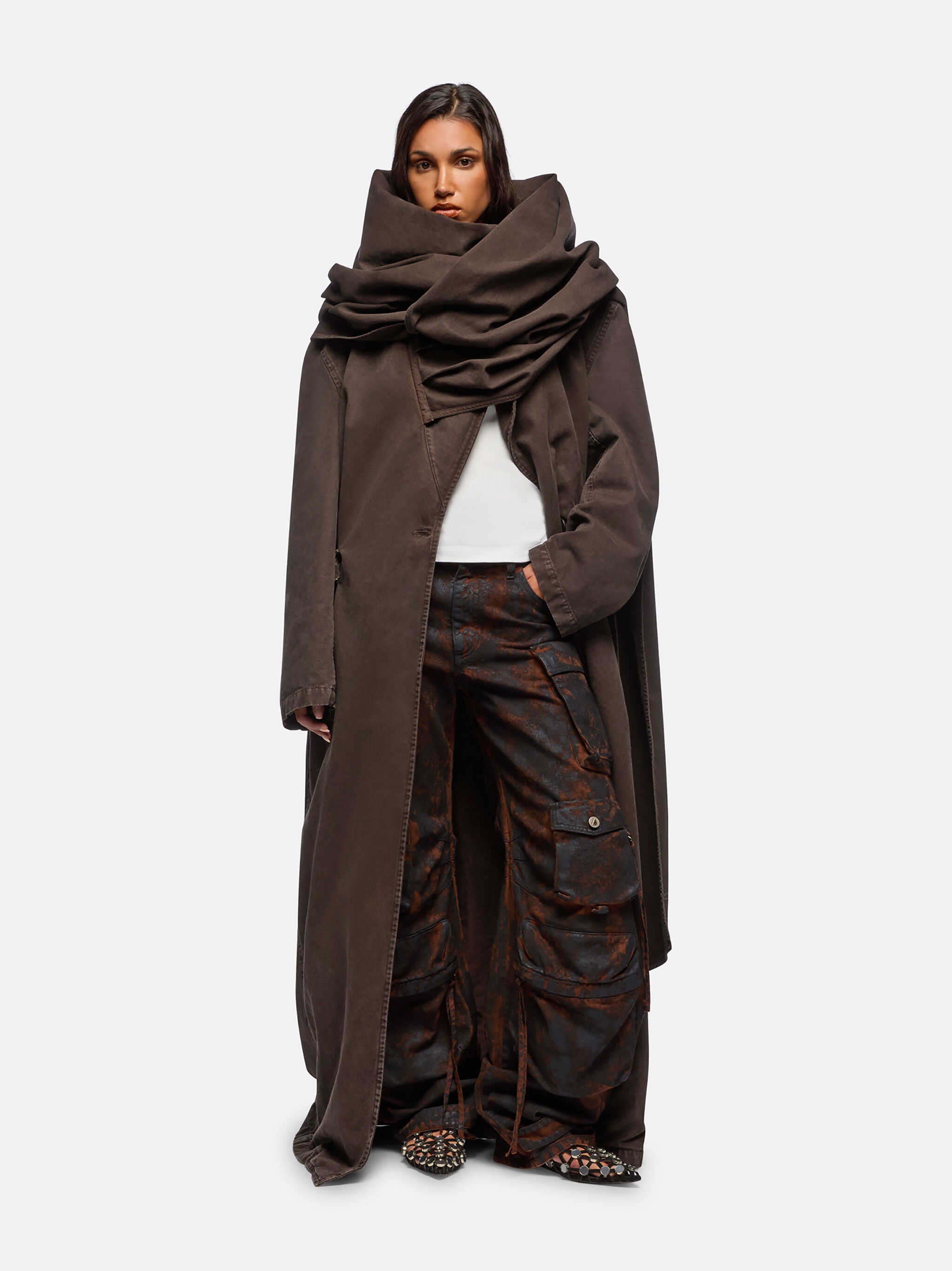 GREY AND RUST LONG PANT - 2