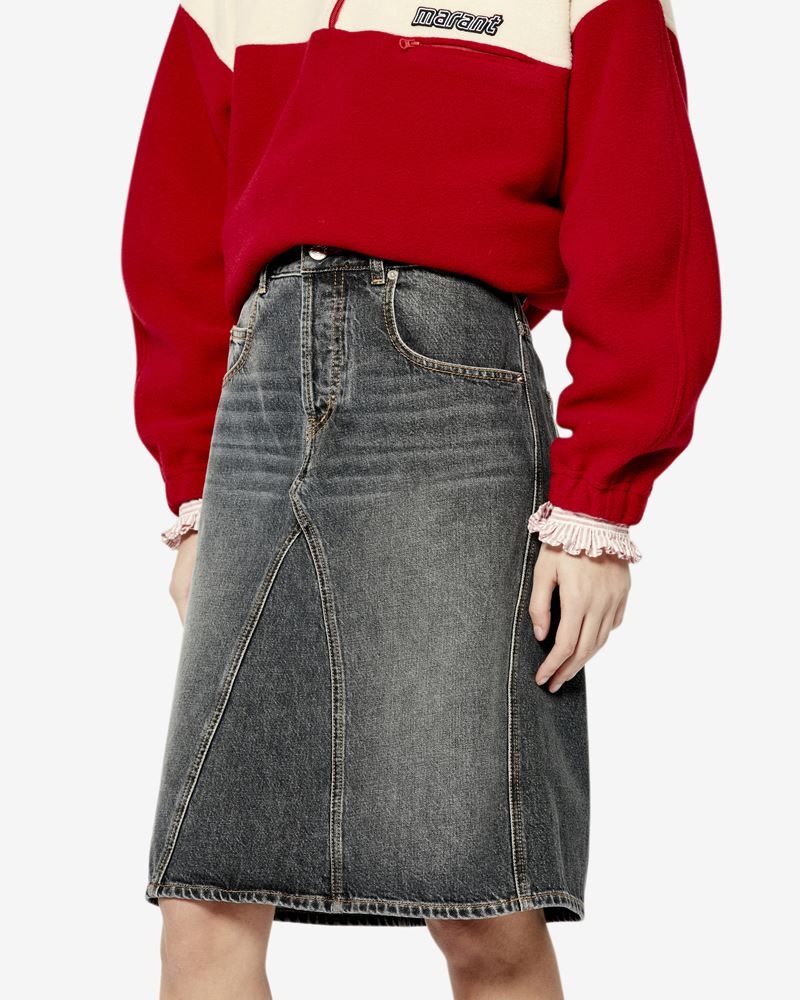 FIALI DENIM MIDI SKIRT - 3