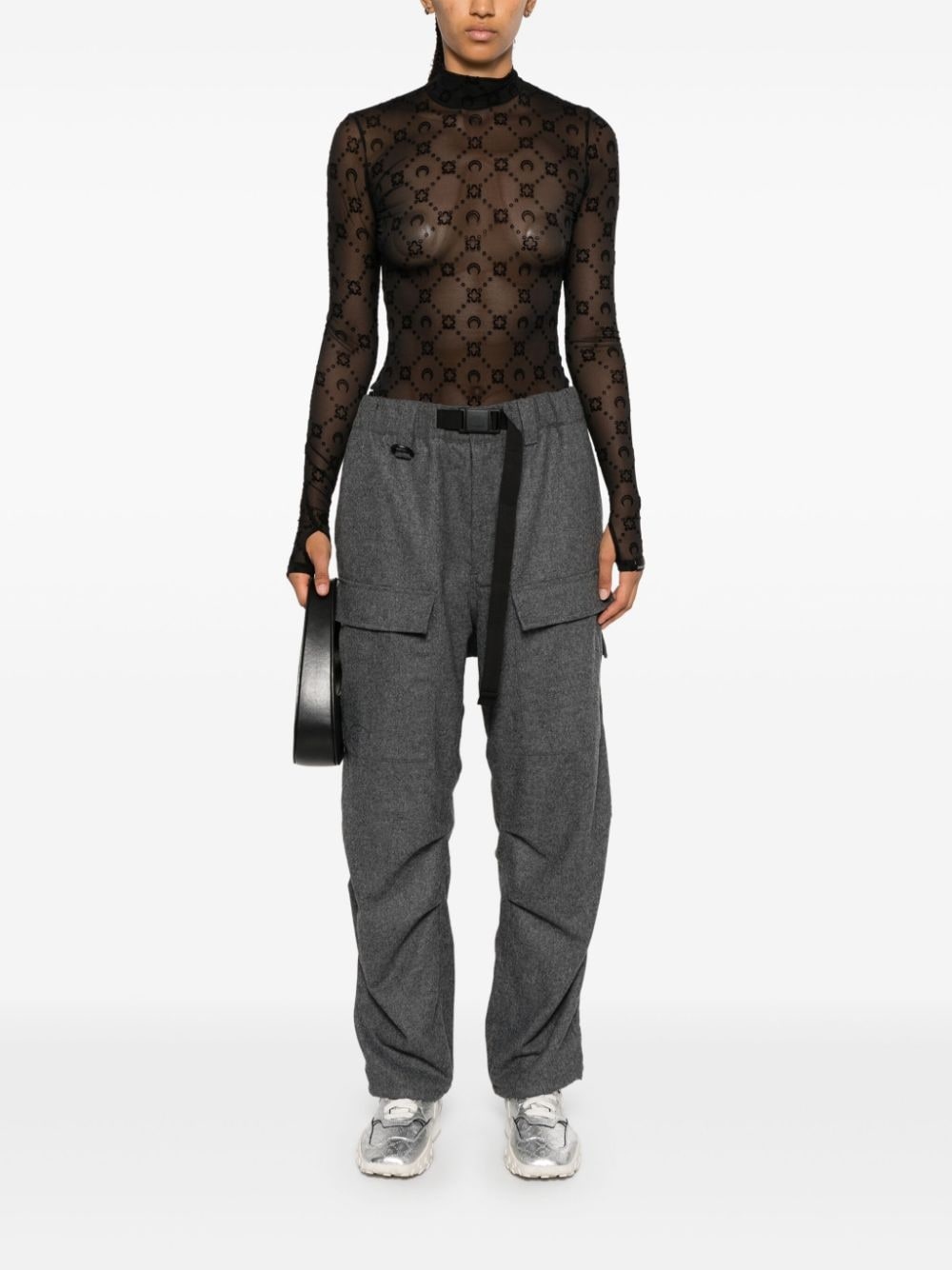 flannel cargo trousers - 3