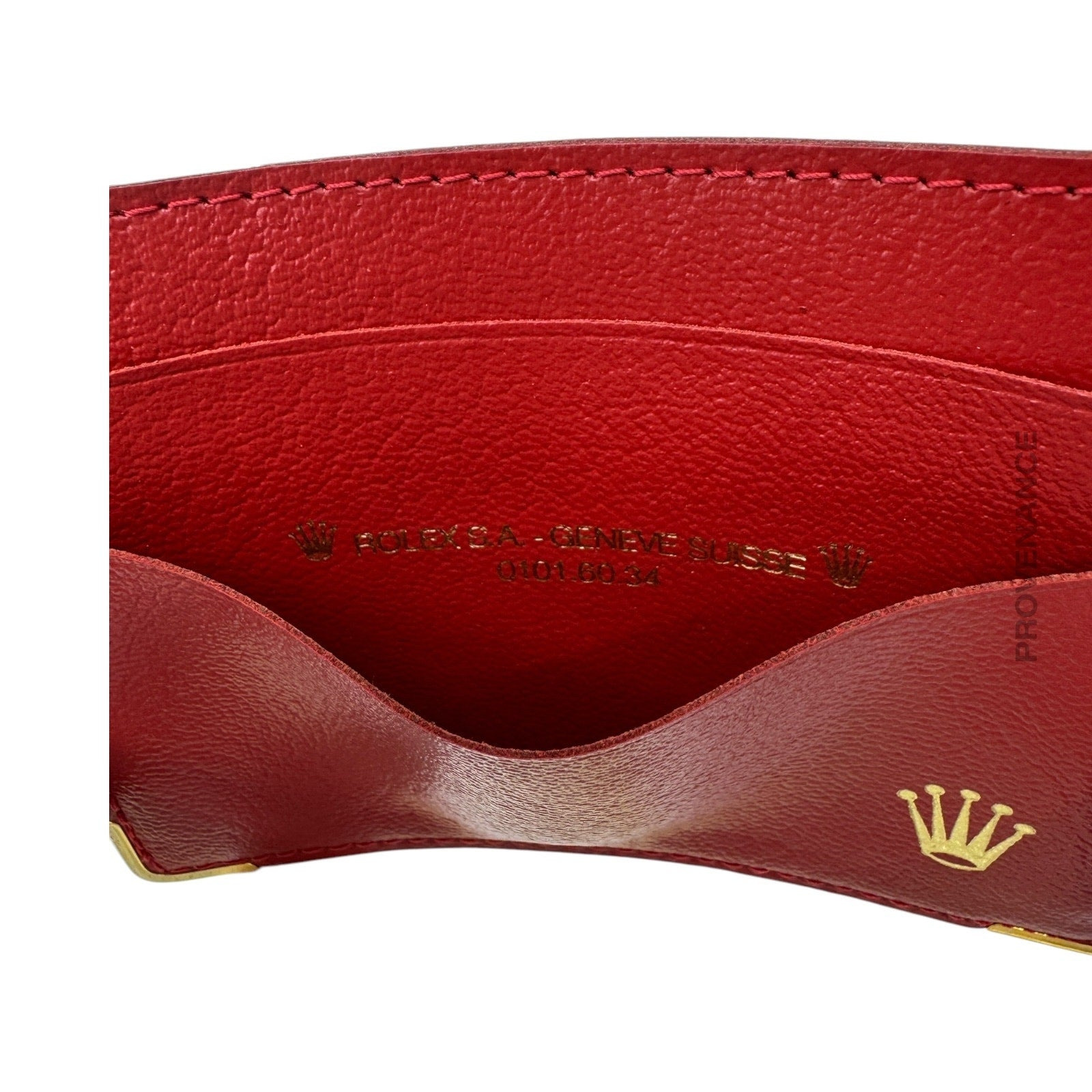 Rolex Card Holder Wallet - Red Leather II - 5
