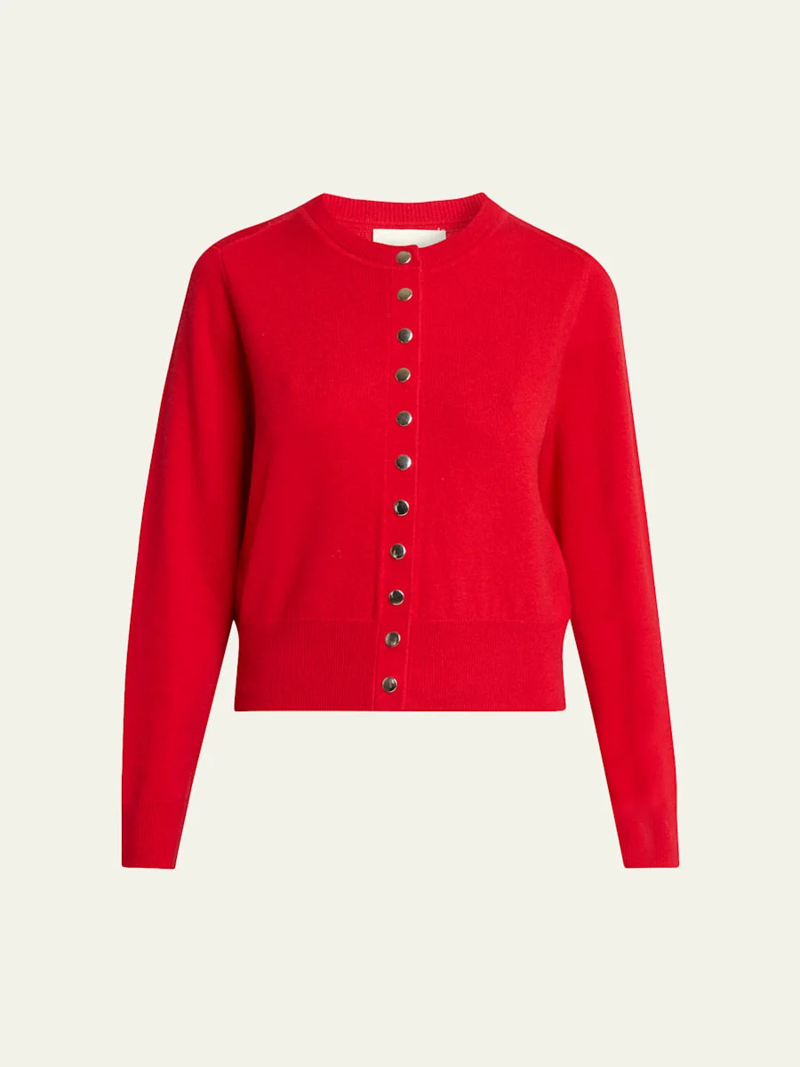 Idesia Wool-Cashmere Crewneck Cardigan - 1