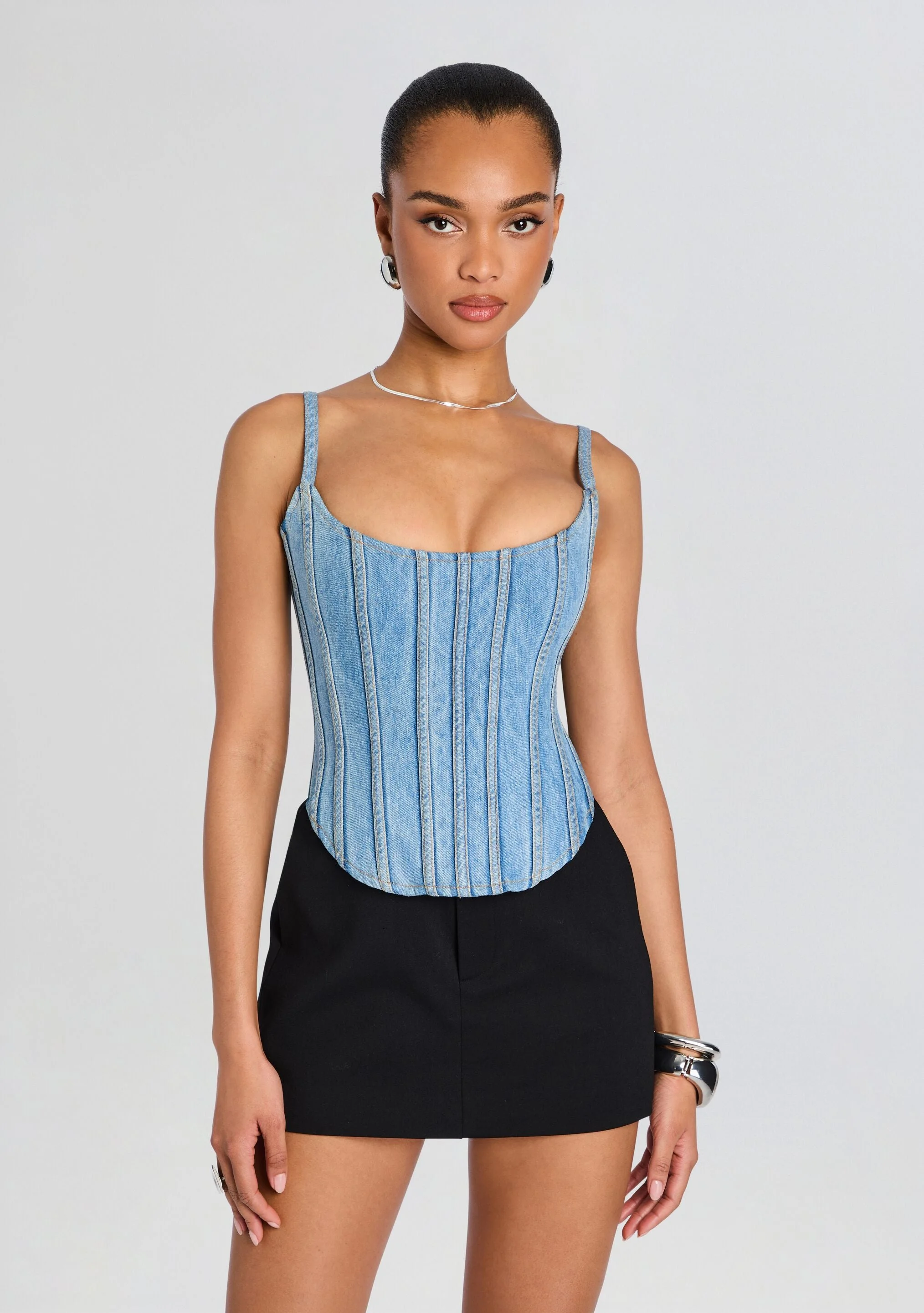 MARISHKA DENIM TOP - 1