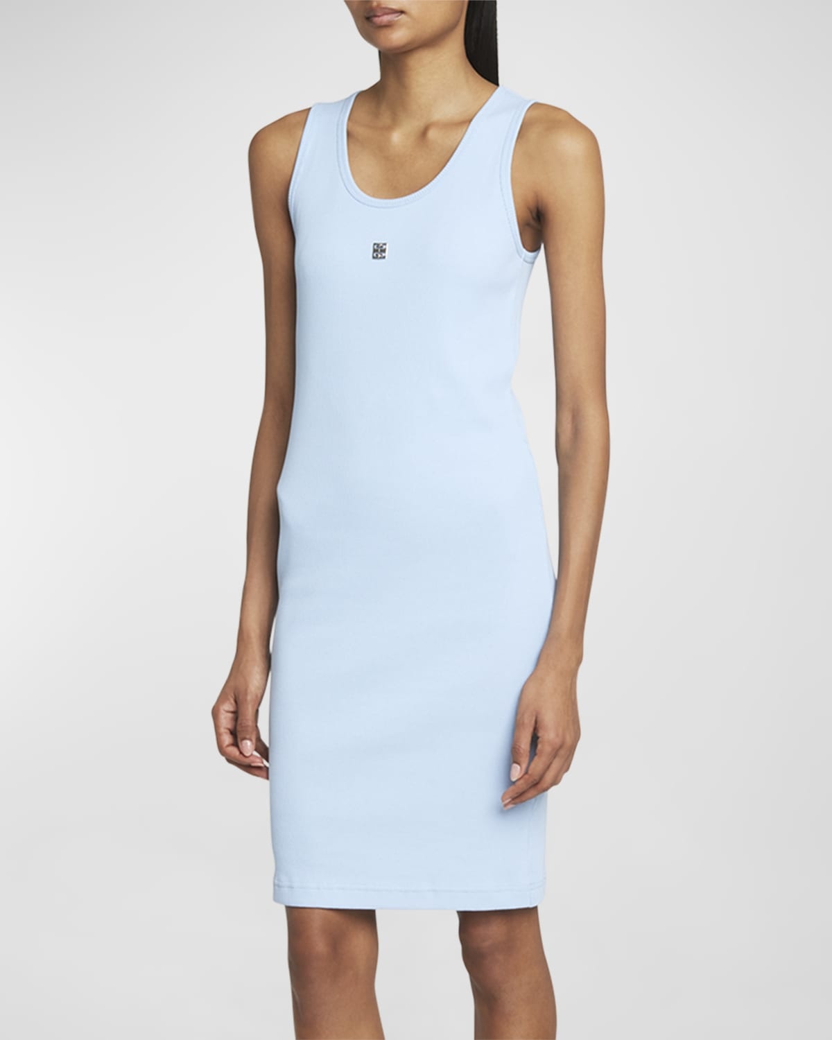 ジバンシィ Givenchy 4G Short Sleeves Rib Tank Dress Givenchy 4G Short Sleeves Rib Tank Dress - Black | BW22CM3YQS001