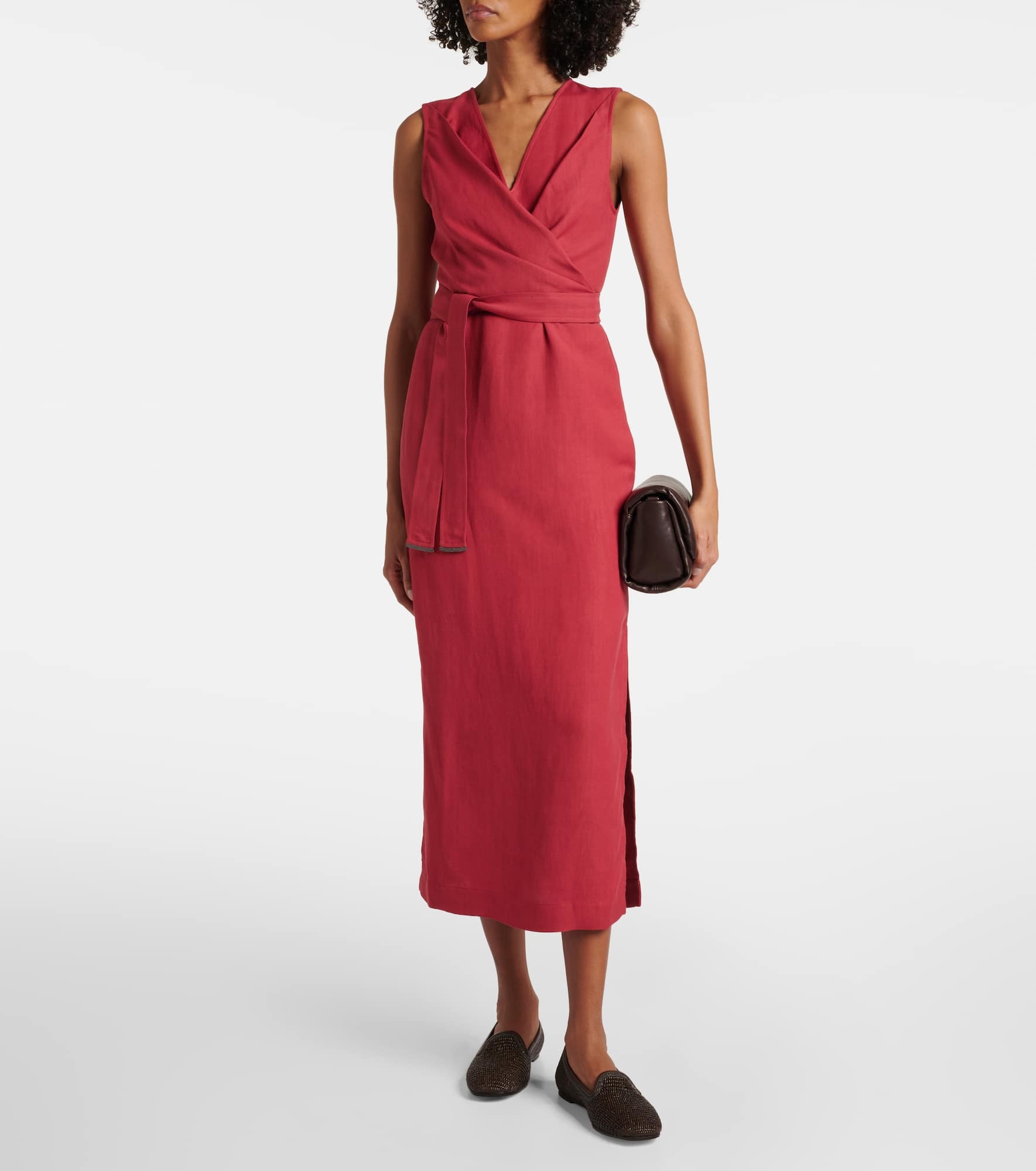 Gathered midi dress - 2