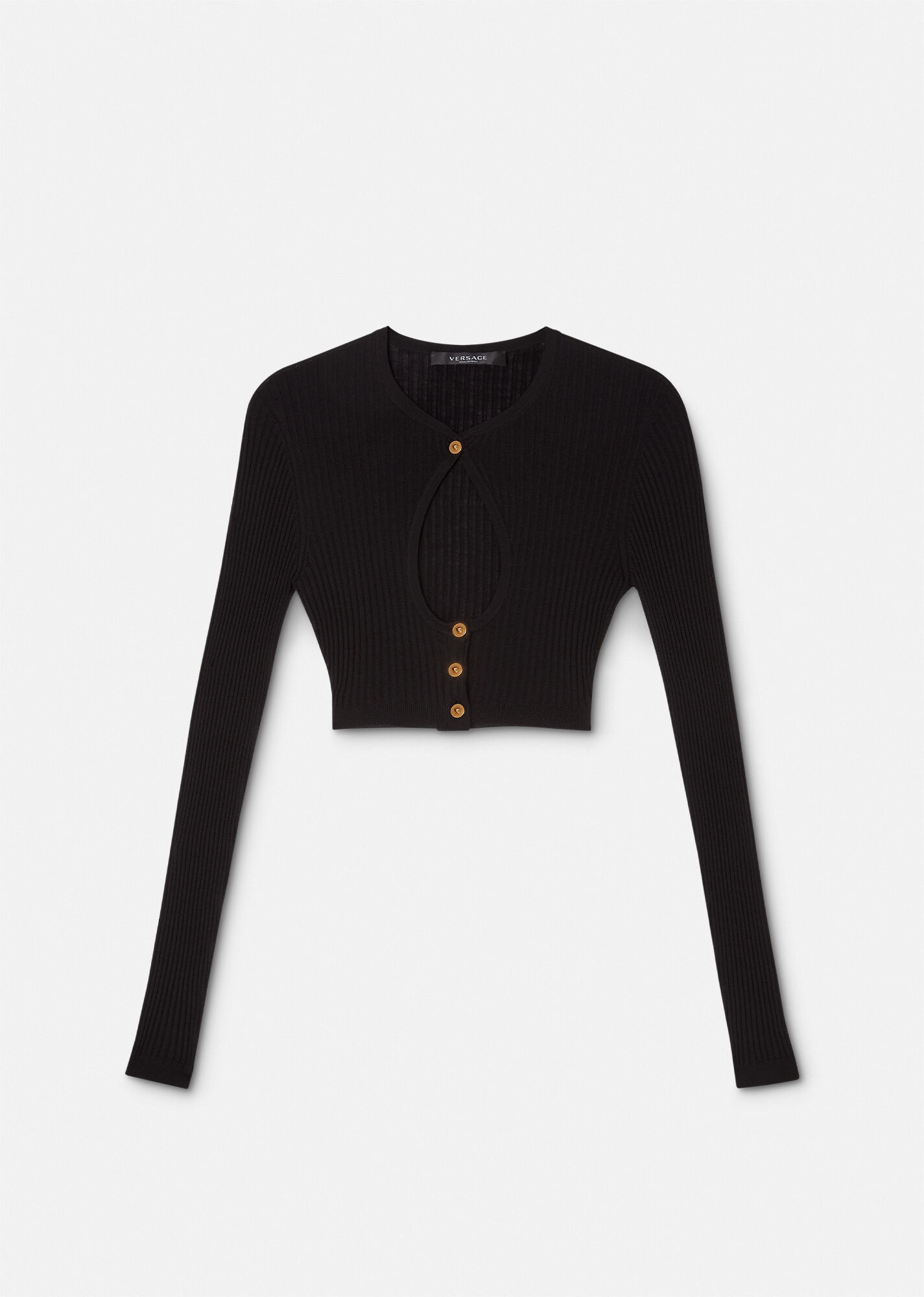 Medusa Cutout Wool Cardigan - 1