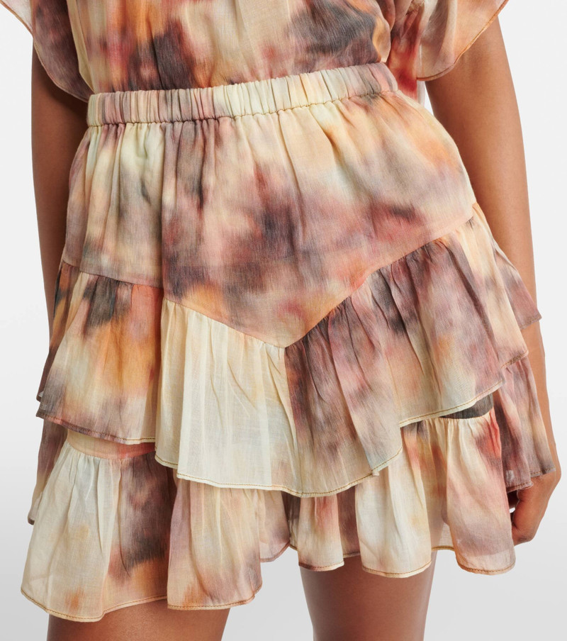 Jocadia printed ruffled cotton skort 4
