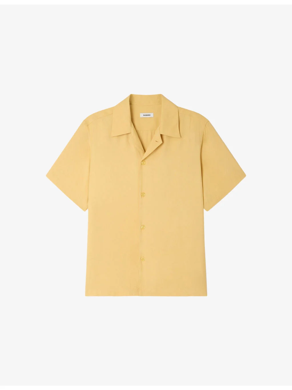 Shark-Collar Relaxed-Fit Woven Shirt - 1