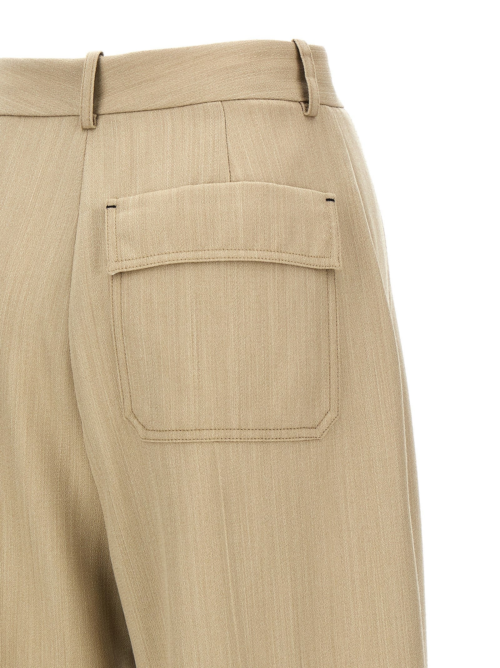 パンツ VICTORIA BECKHAM Maxi turn-up pants Beige 1125WTR006059A Victoria Beckham Maxi turn-up pants (Victoria Beckham/パンツ