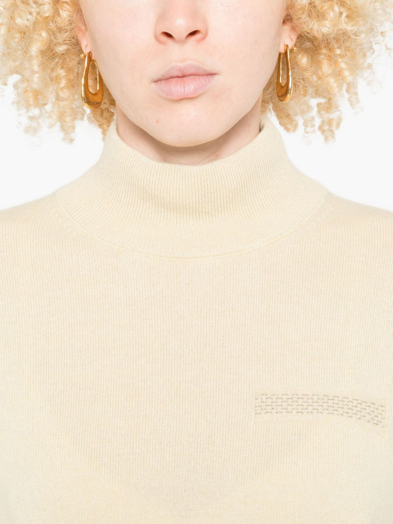 high-neck embroidered-detail top 5