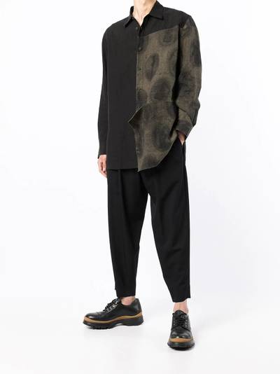 Ziggy Chen asymmetric panel-design shirt outlook