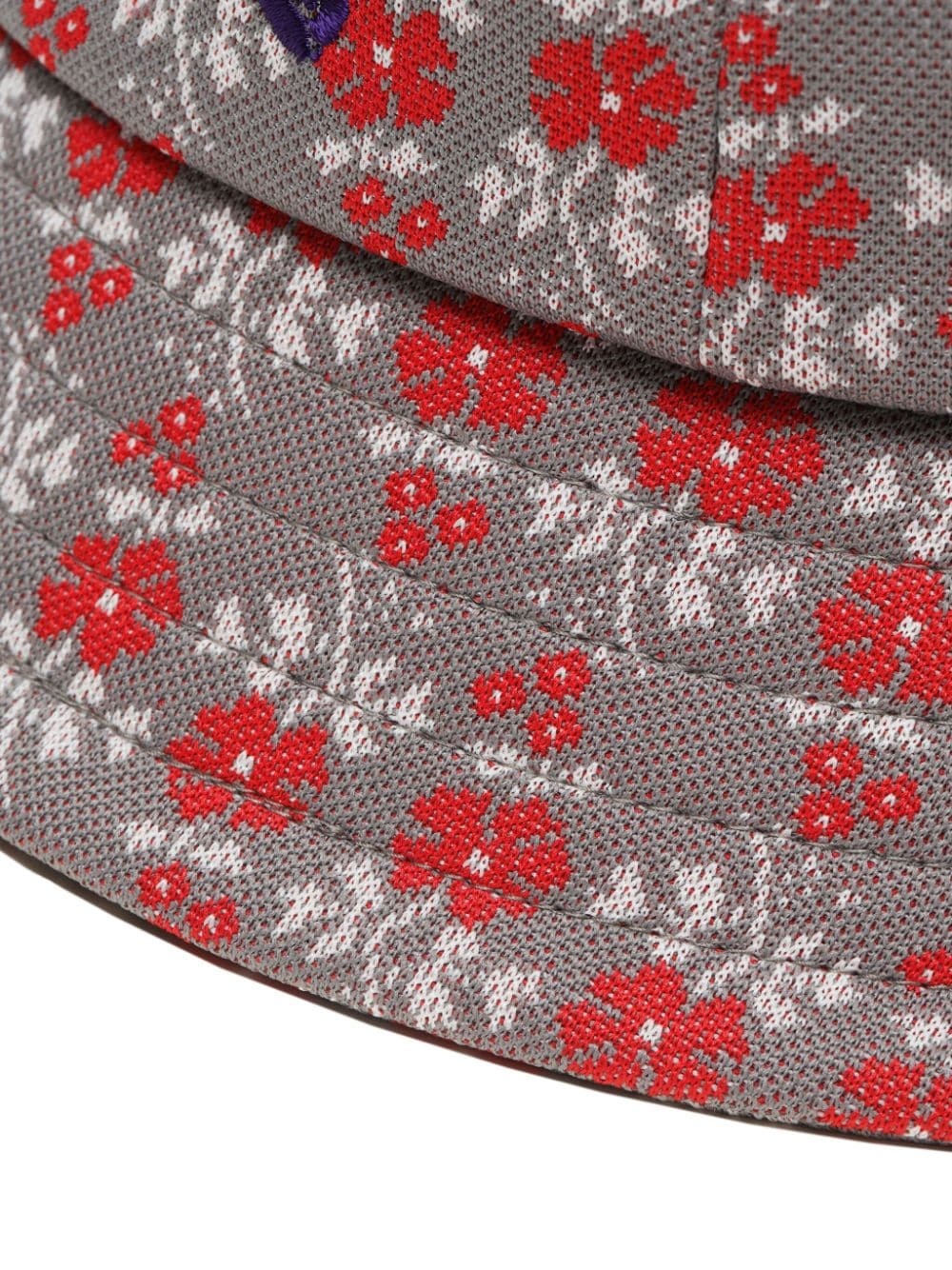 logo-embroidered flower-print bucket hat - 5
