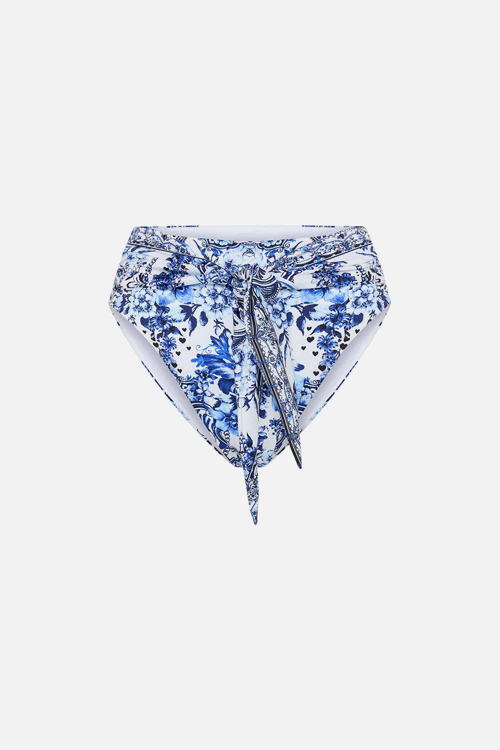 TIE FRONT HIGH WAIST PANT - 1