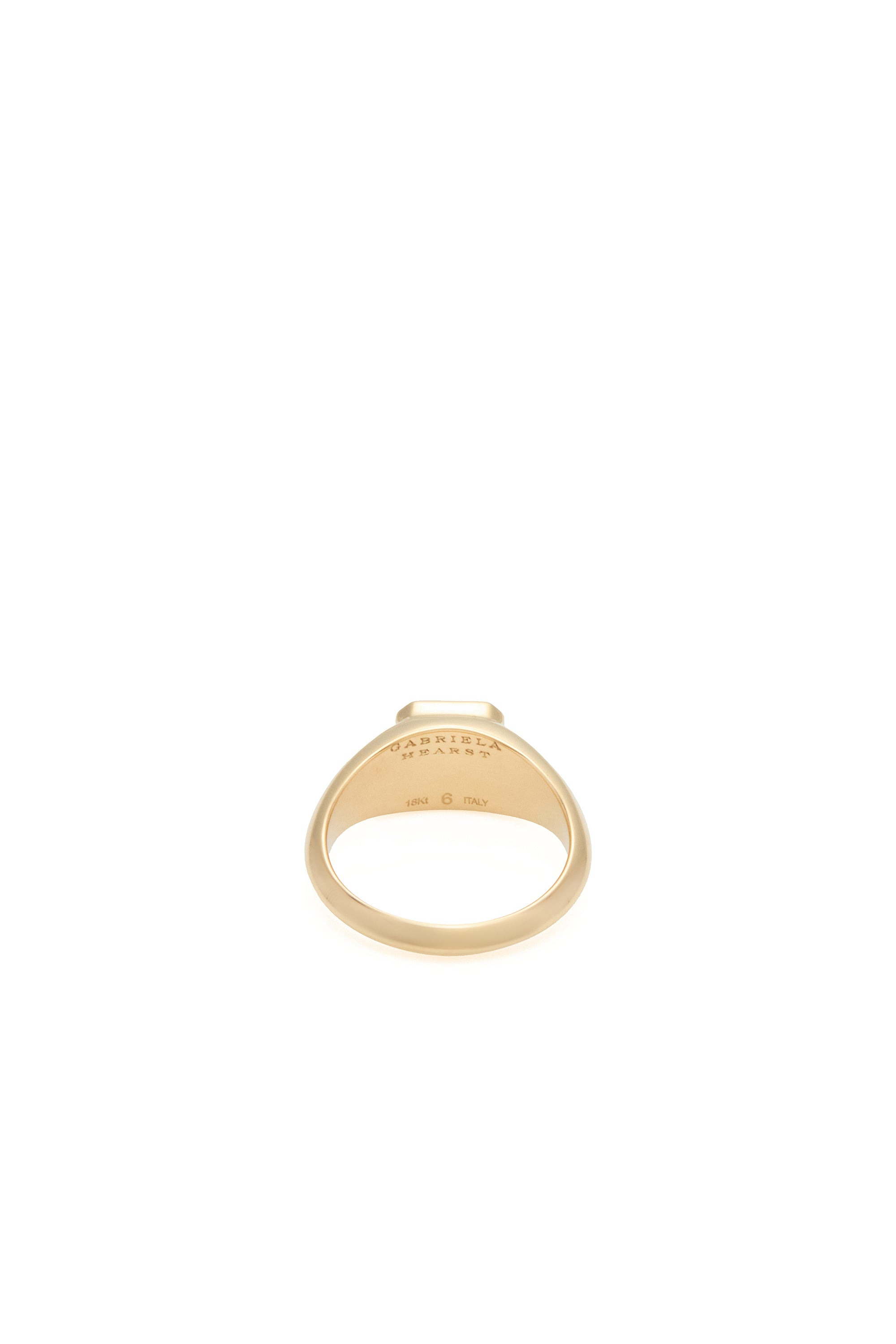 Small Ring in 18K Yellow Gold & Tiger's Eye - 4