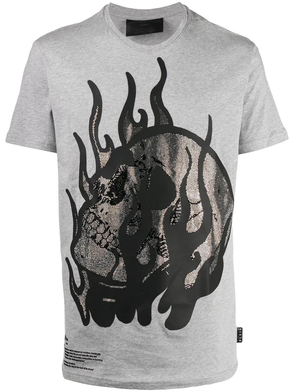 round neck Skull T-shirt - 1