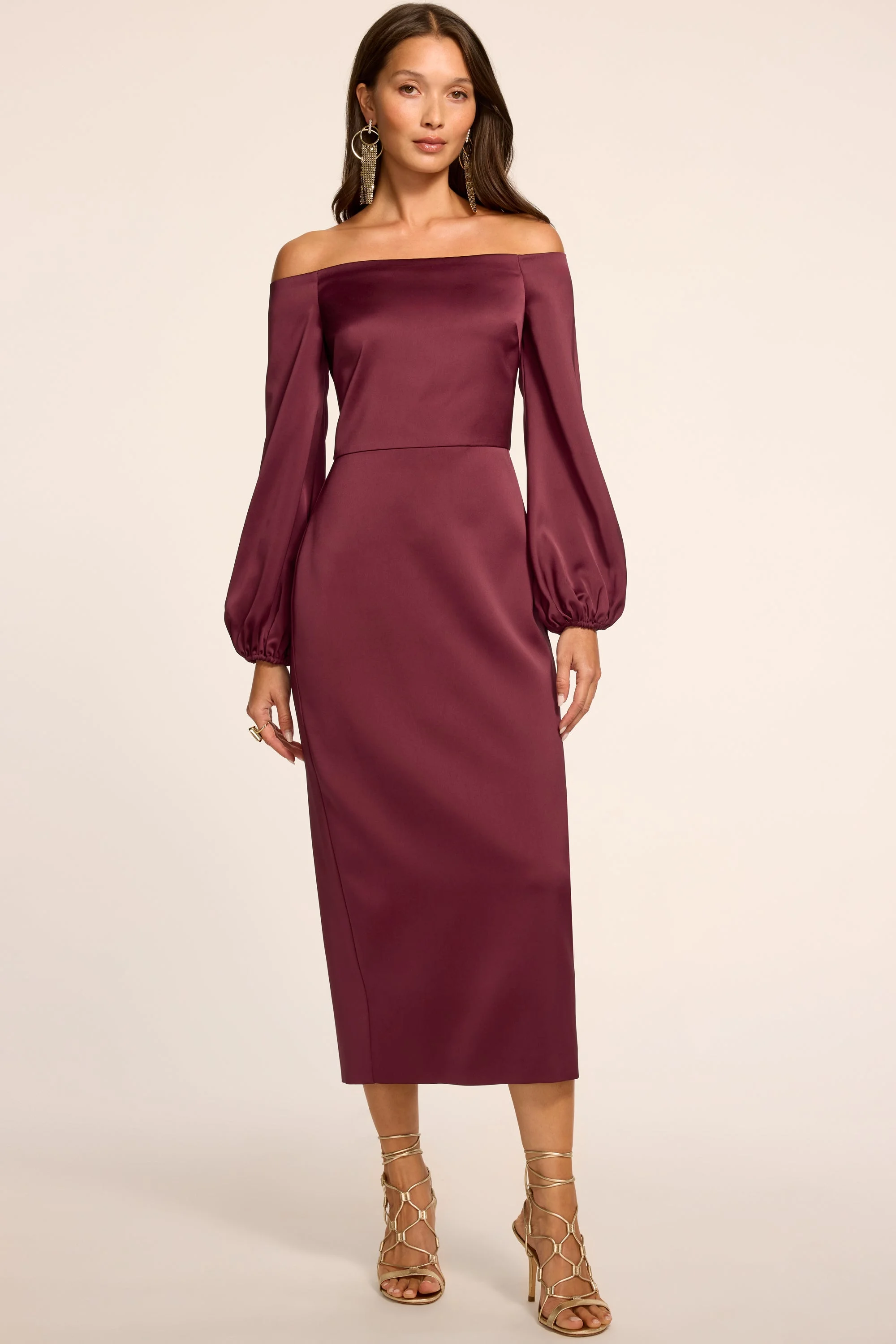 Shiyan Off-The-Shoulder Midi Dress - 1
