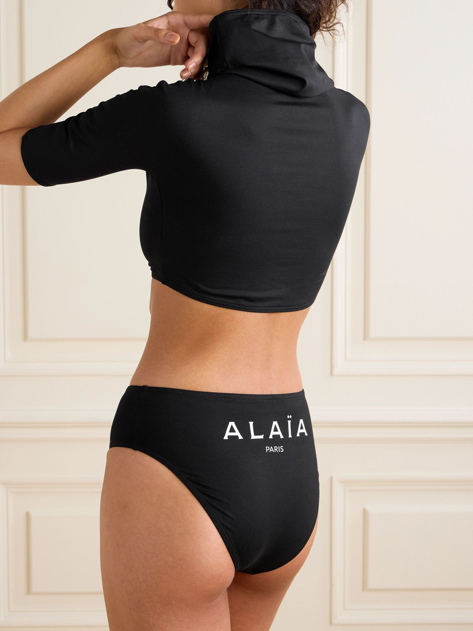 Hooded trikini Black - 4