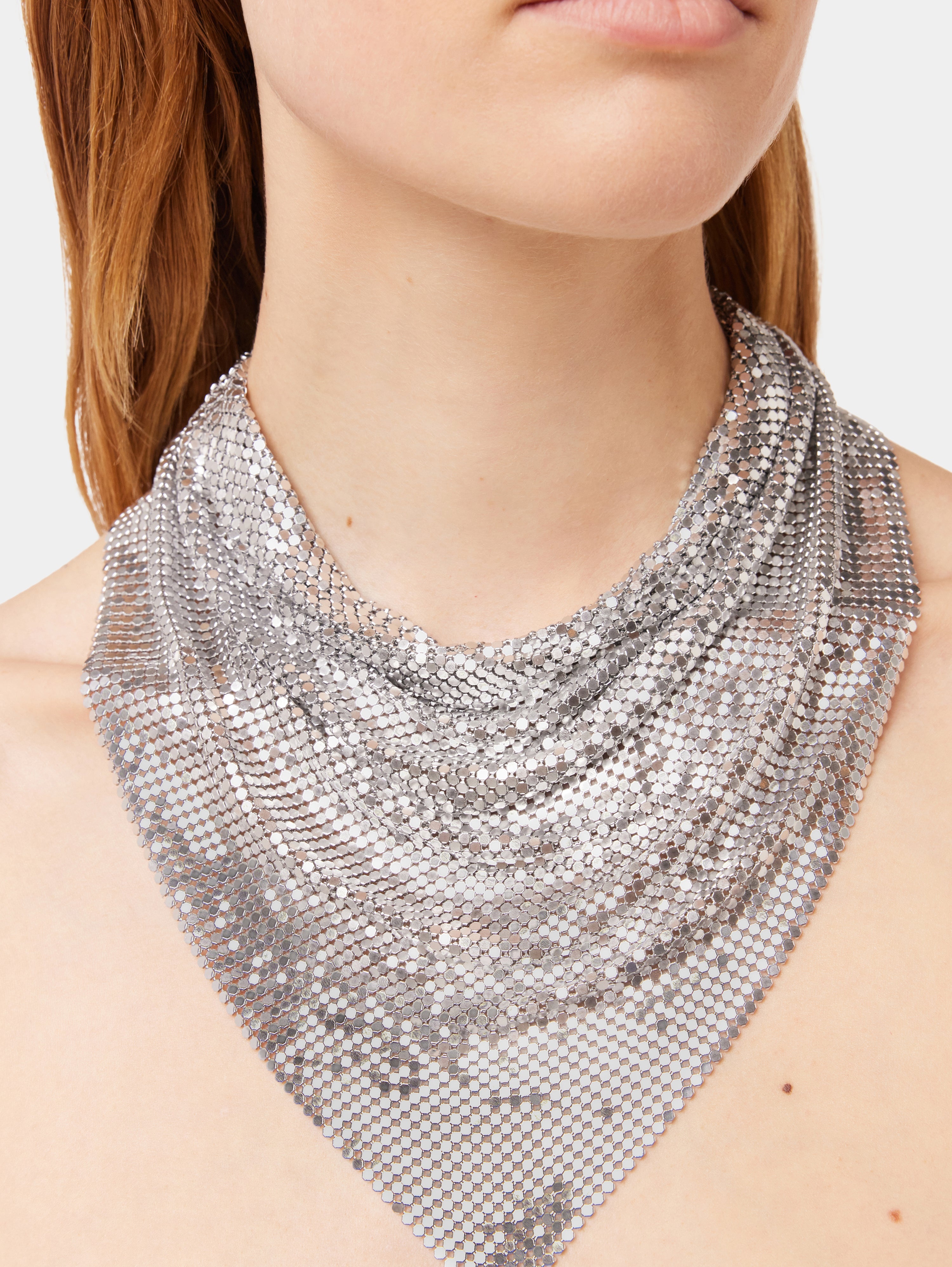 SILVER CHAINMAIL SCARF - 2