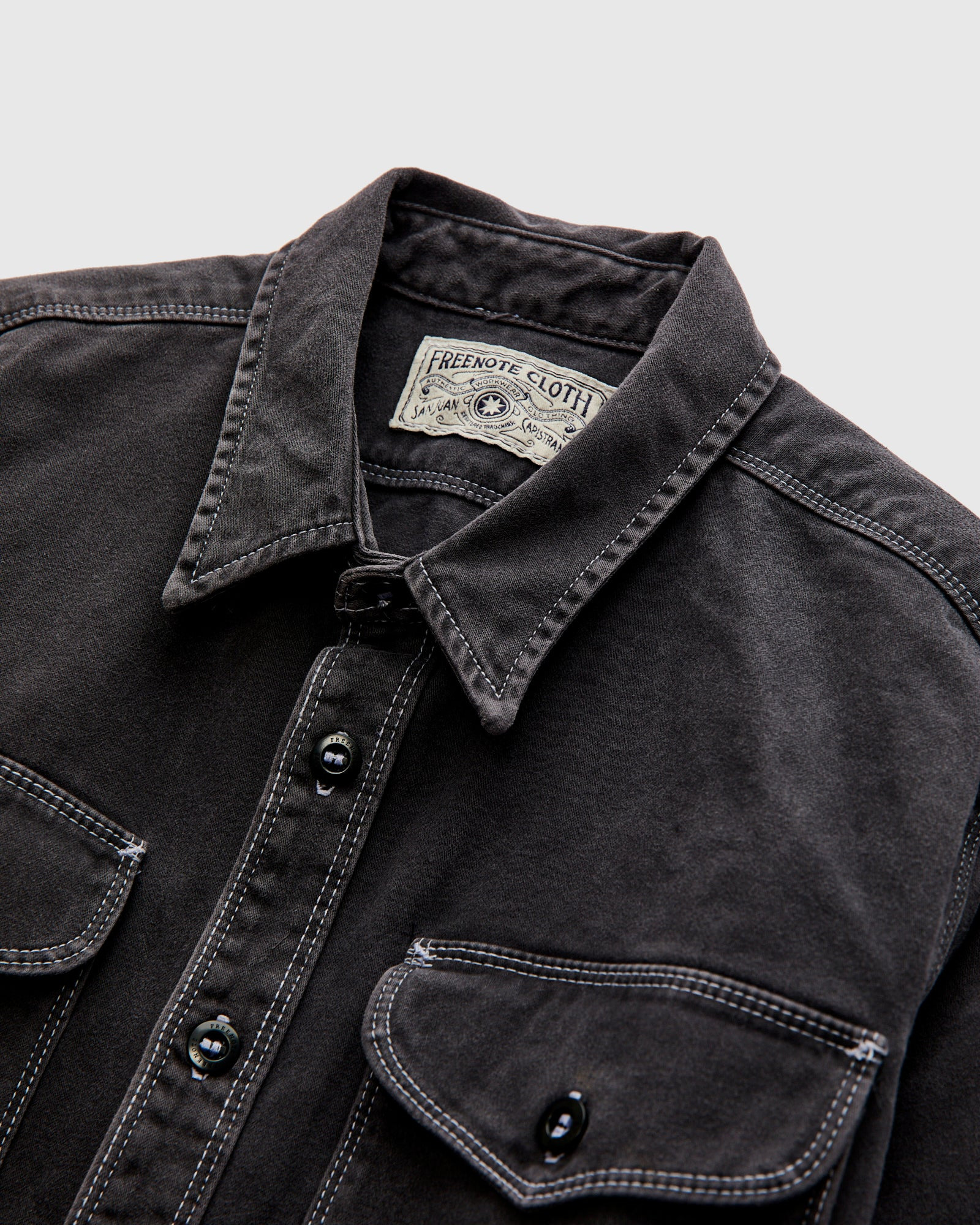 Utility Shirt in Charcoal - 3