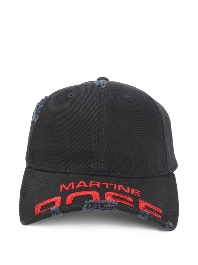 distressed logo baseball cap 1