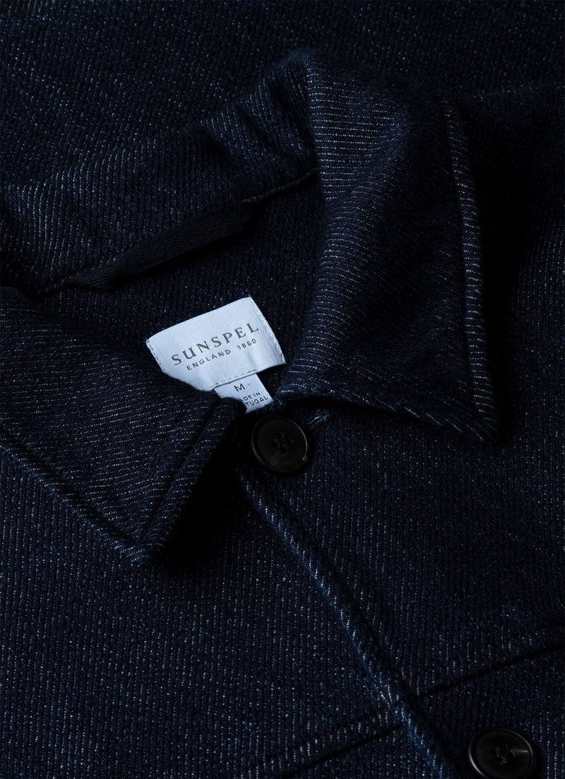Denim Chore Jacket in Selvedge Denim 4