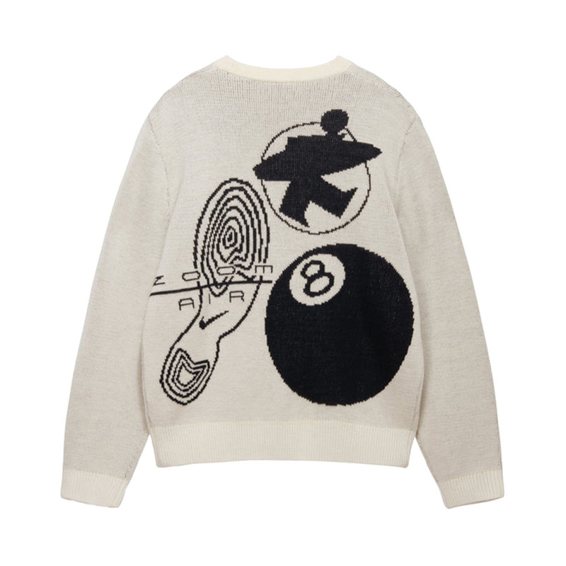 Stüssy Stussy x Nike Icon Knit Sweater 'Natural' outlook