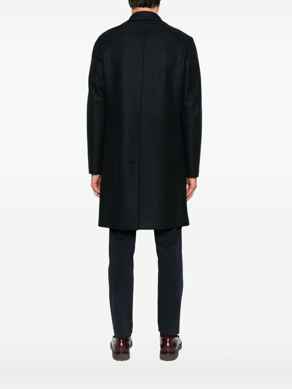 double-breasted wool coat - 4