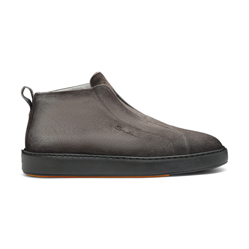 Men's grey suede slip-on sneaker 1