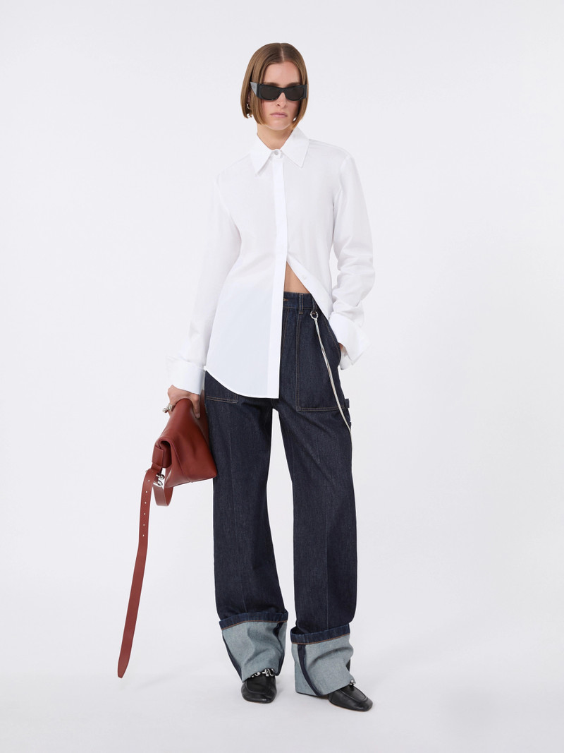 Sportmax Cotton poplin shirt - OPTICAL WHITE outlook