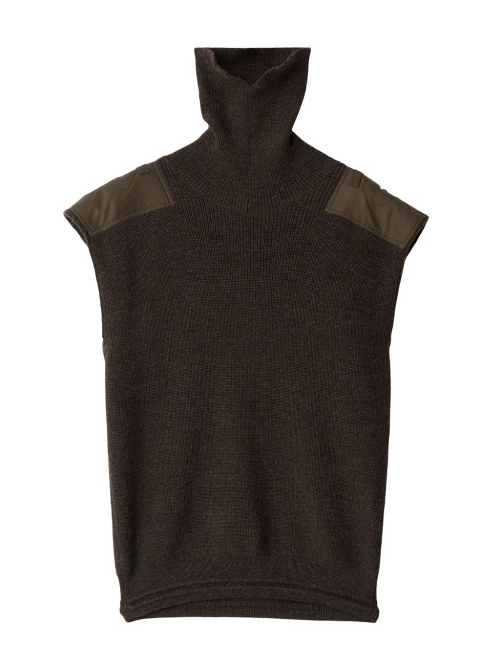 detachable-sleeve wool jumper - 7