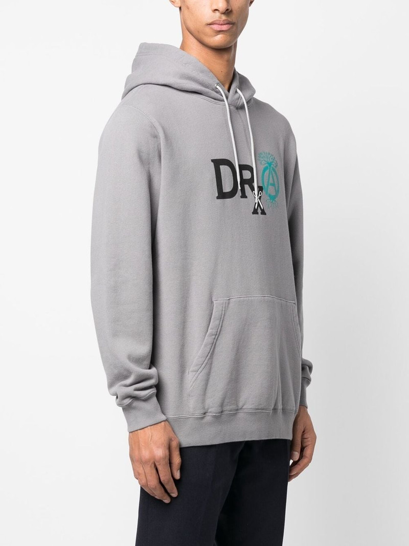 logo-print detail hoodie 3
