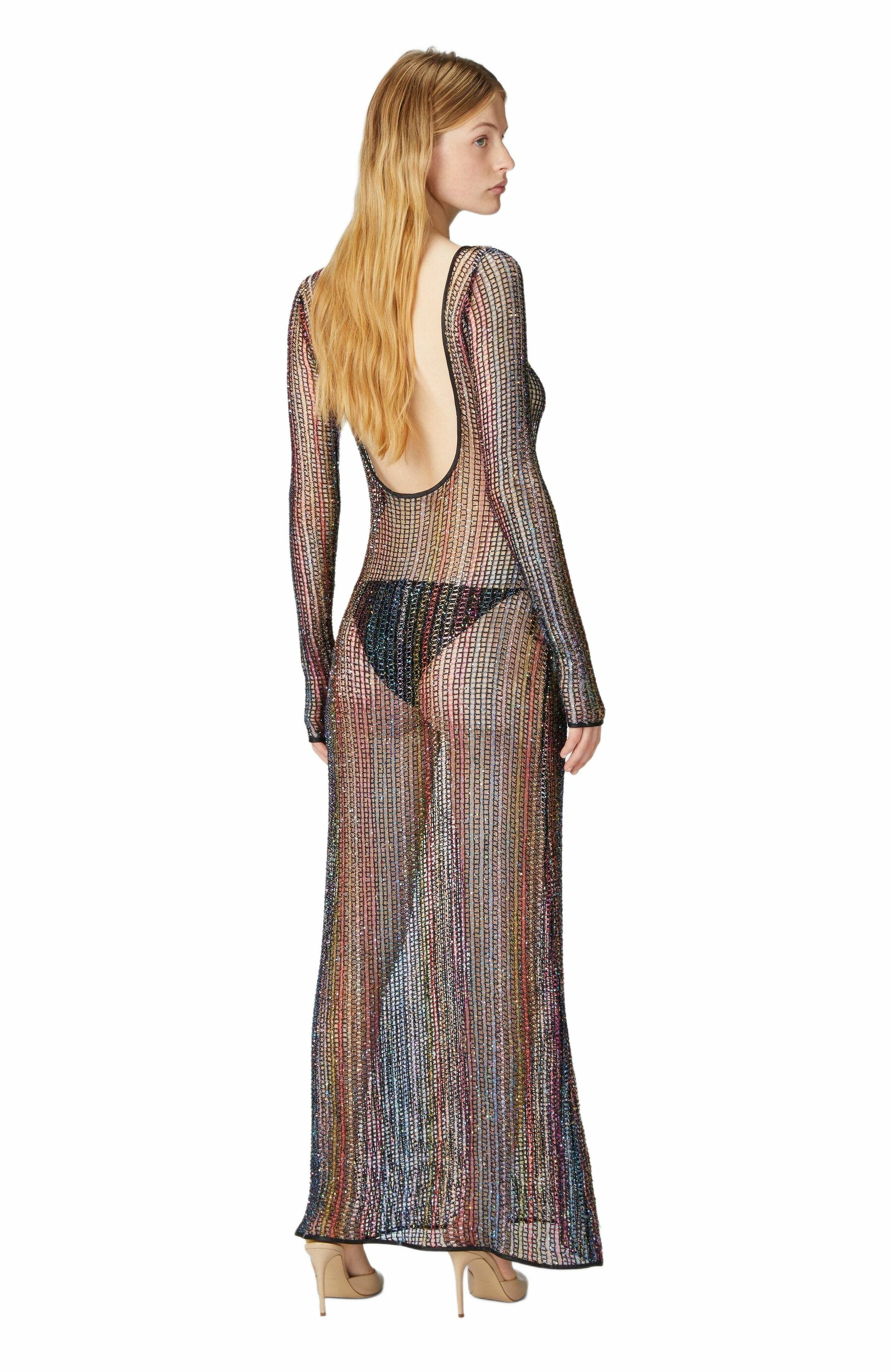 Missoni Long Cover-up In Mesh With Open Back in Multicoloured at Nordstrom - 6