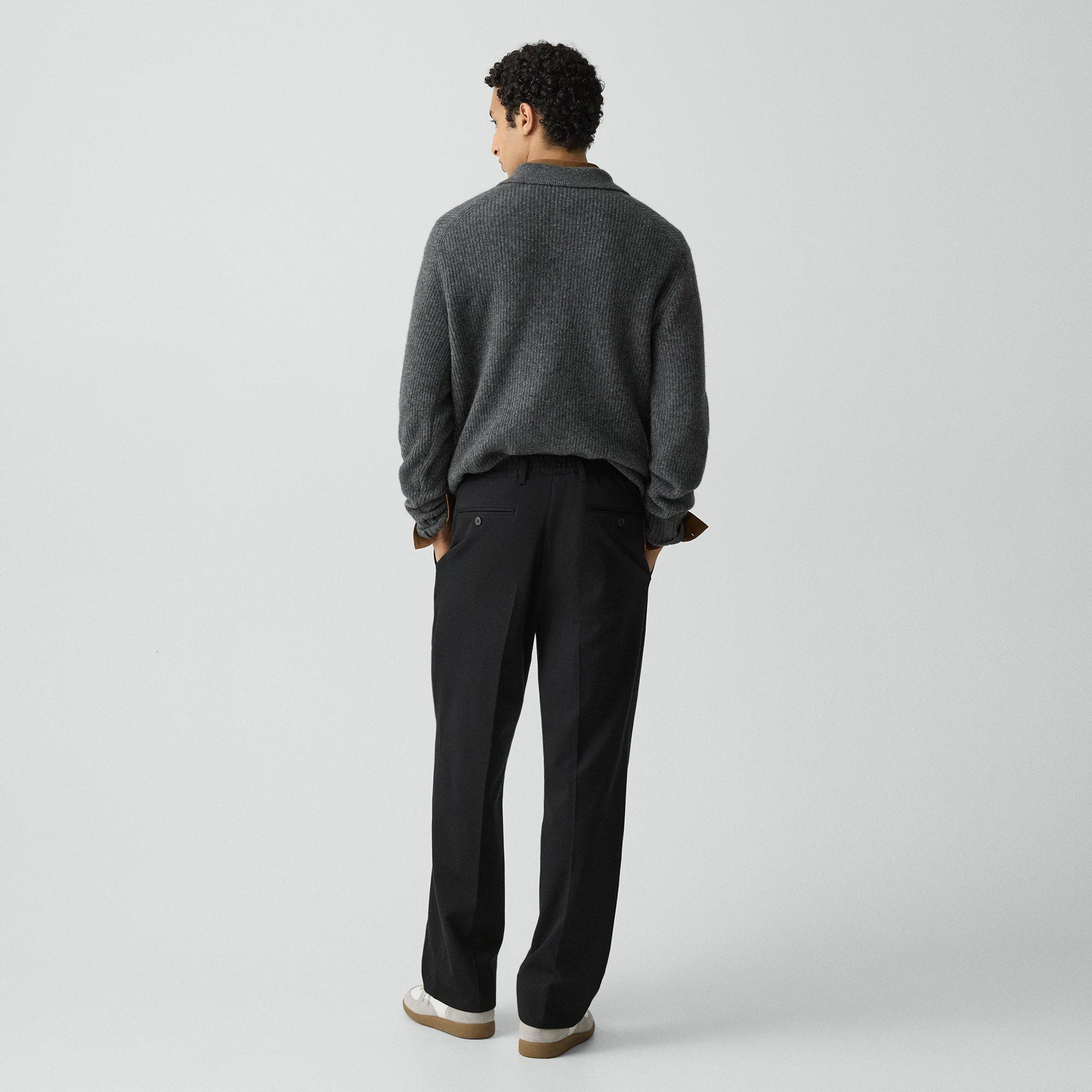 Straight Trouser in Knit Twill - 4