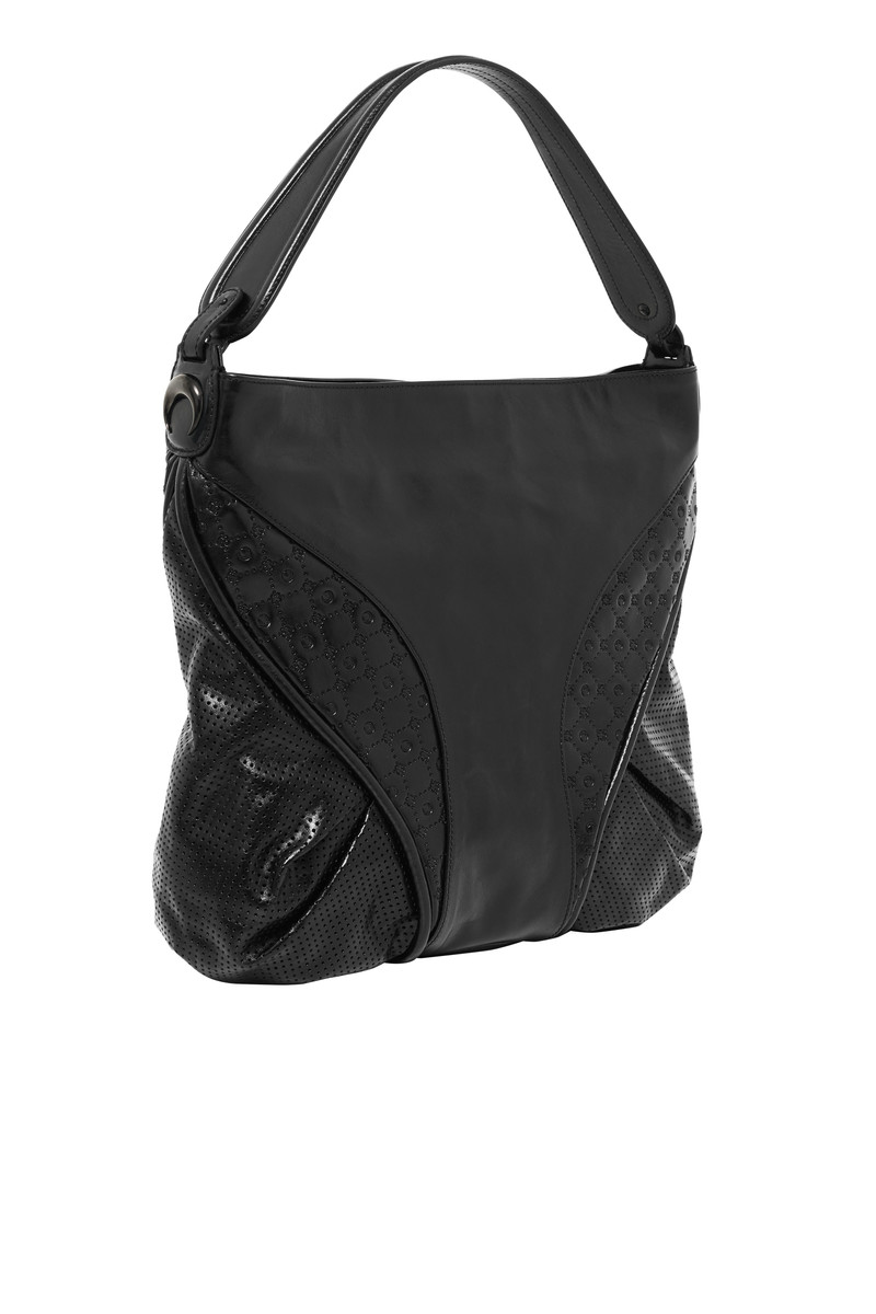 Marine Serre Moonogram Embossed Leather Futura Tote outlook