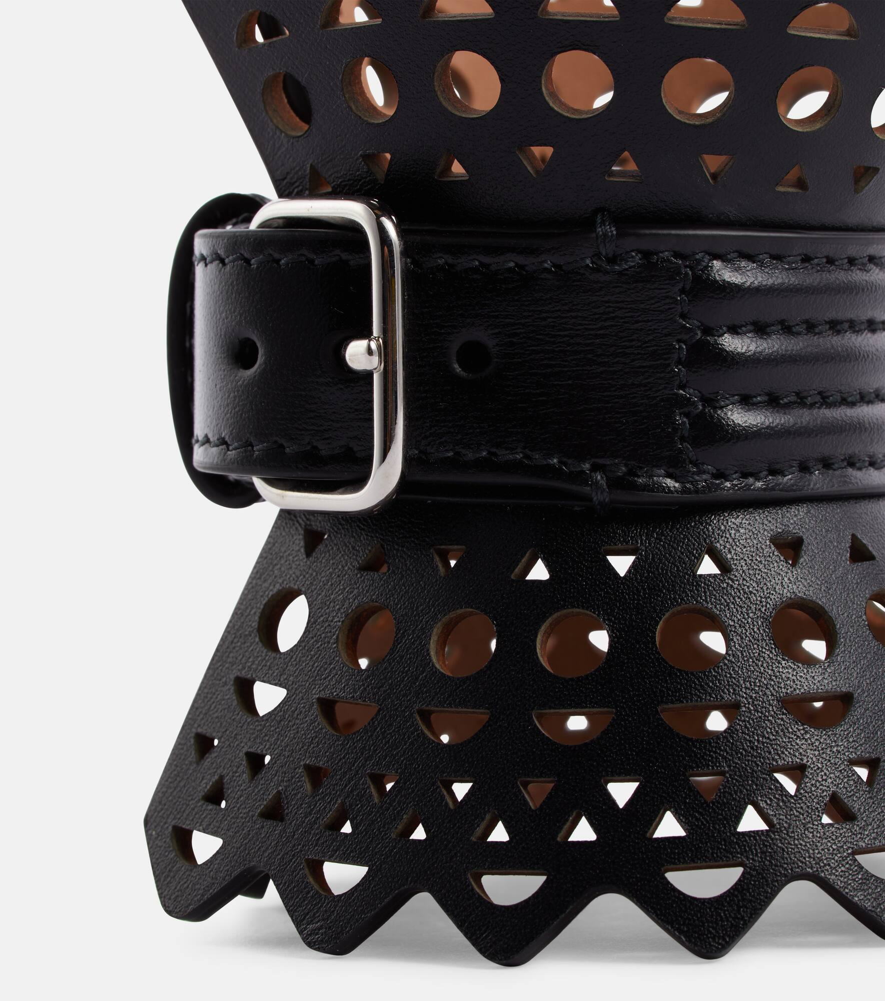 Laser-cut leather bracelet - 4