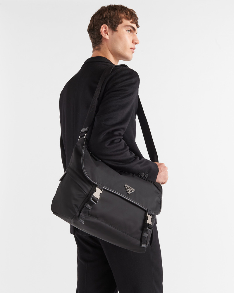 Prada Re-Nylon and Saffiano leather shoulder bag outlook