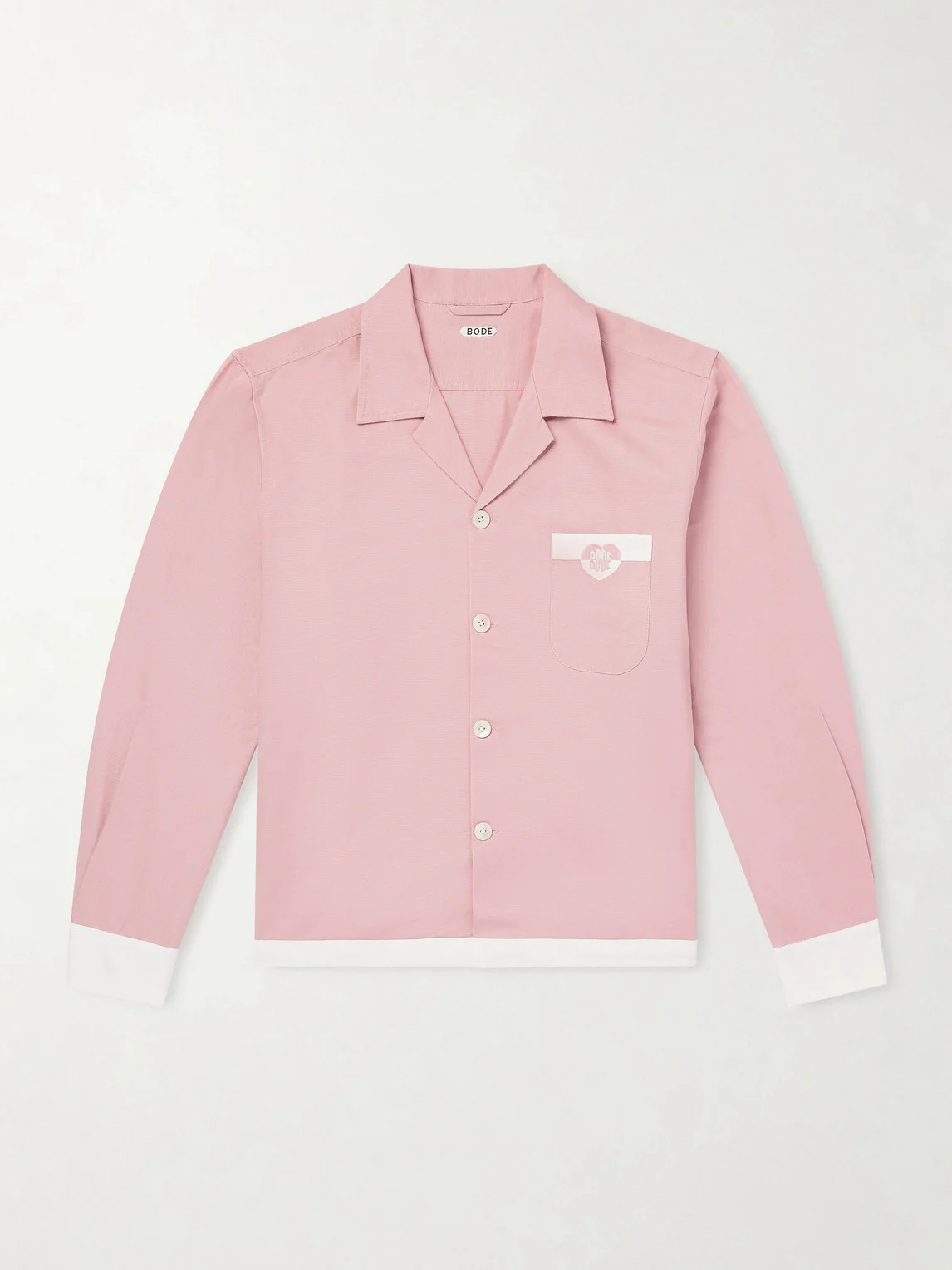 Heart Deco Logo-Appliquéd Cotton-Faille Shirt - 1
