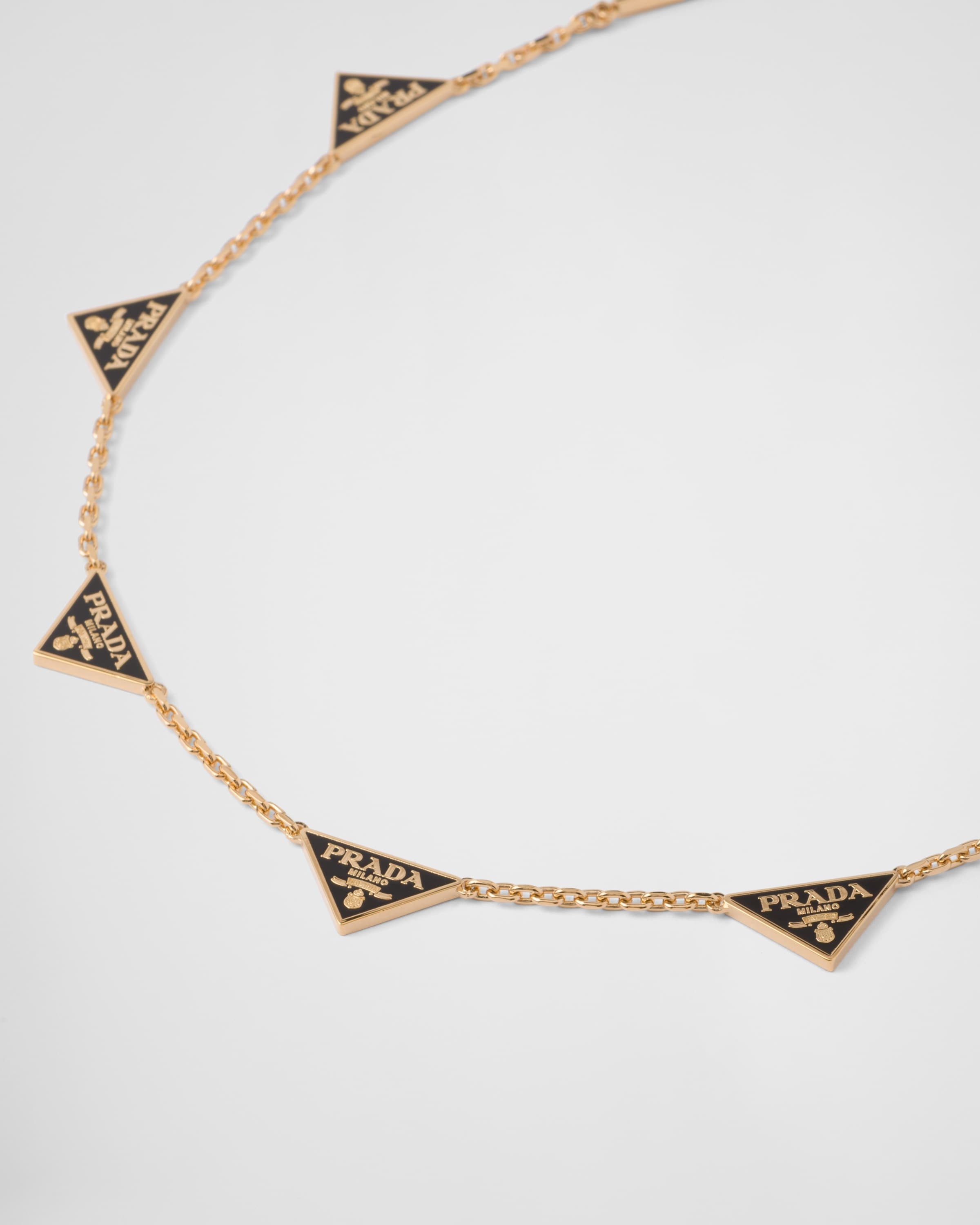 Enameled metal necklace - 3