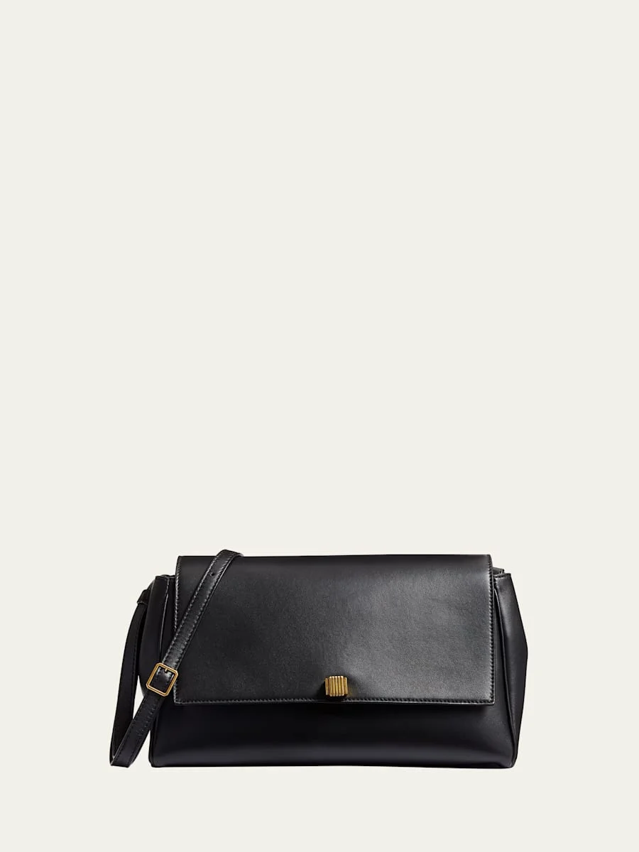 Audrey Flap Lambskin Crossbody Bag - 1