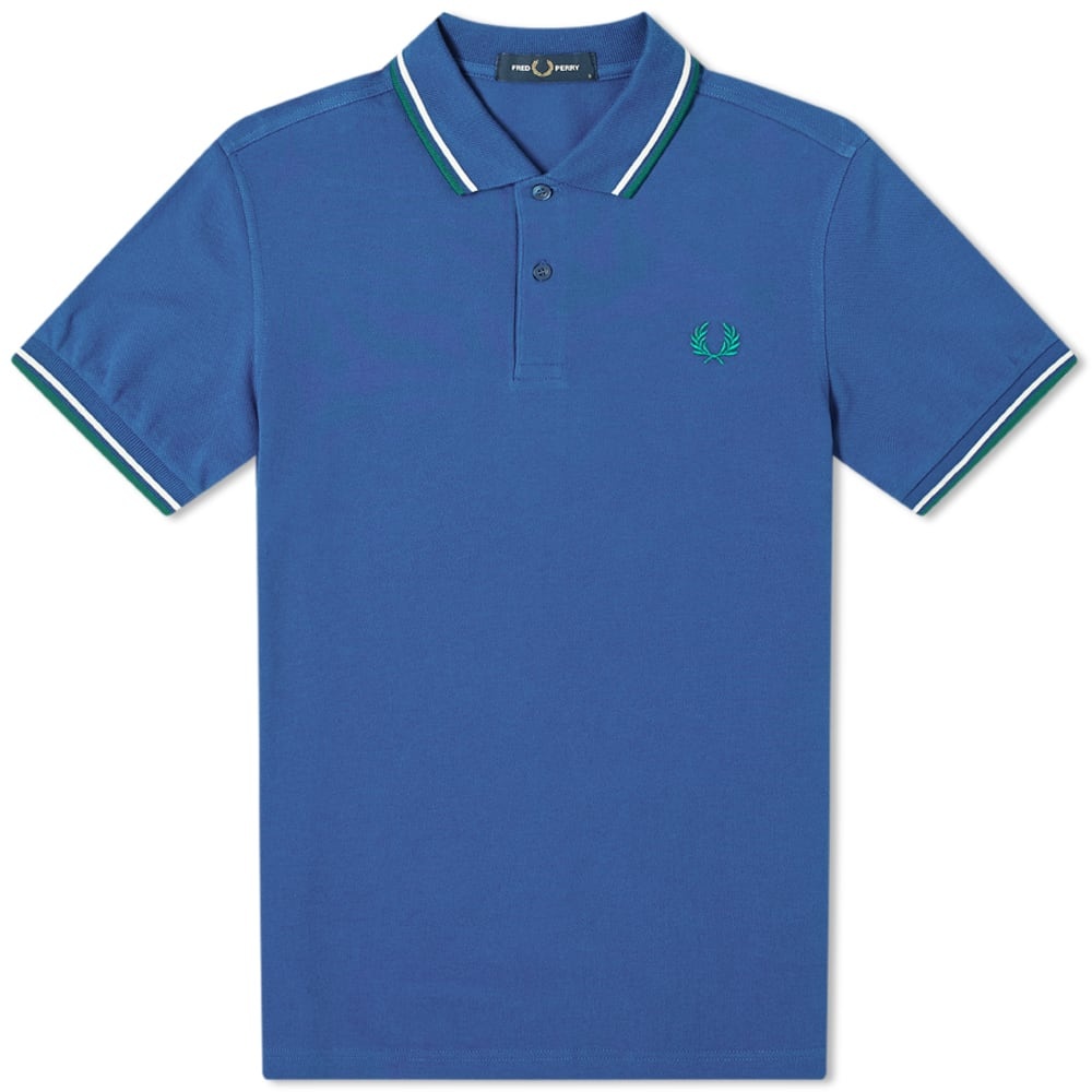 Fred Perry Authentic Slim Fit Twin Tipped Polo - 1