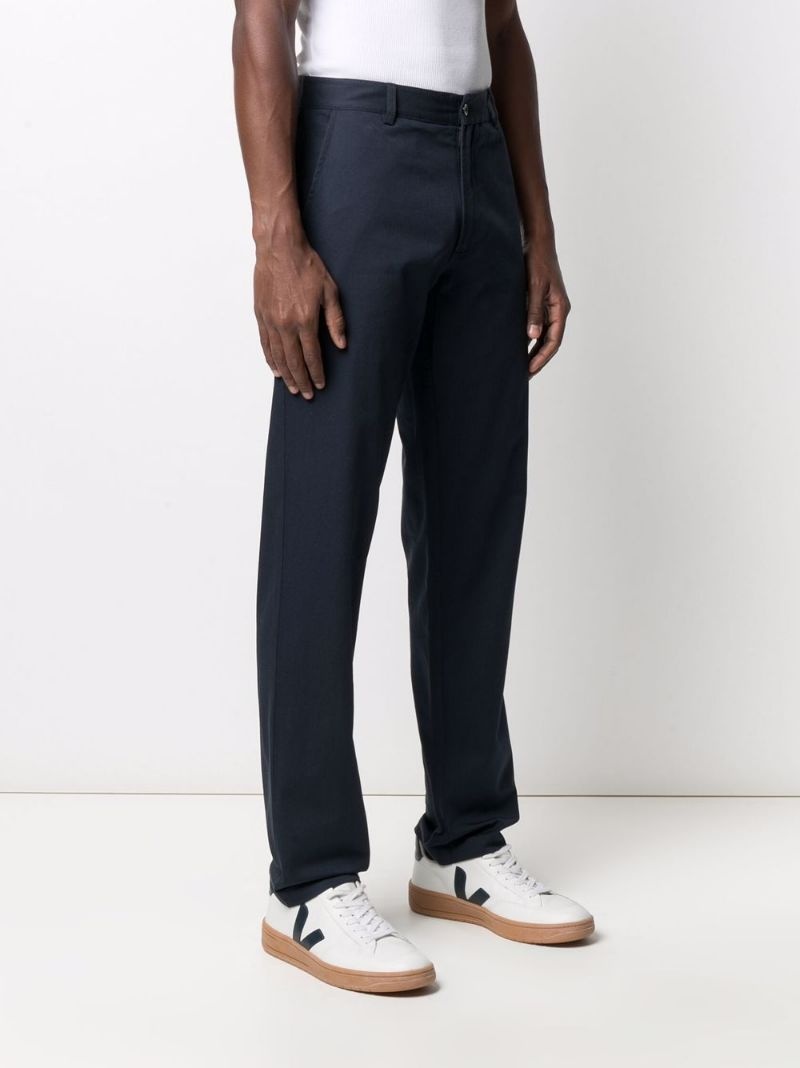 high-rise straight-leg trousers - 3