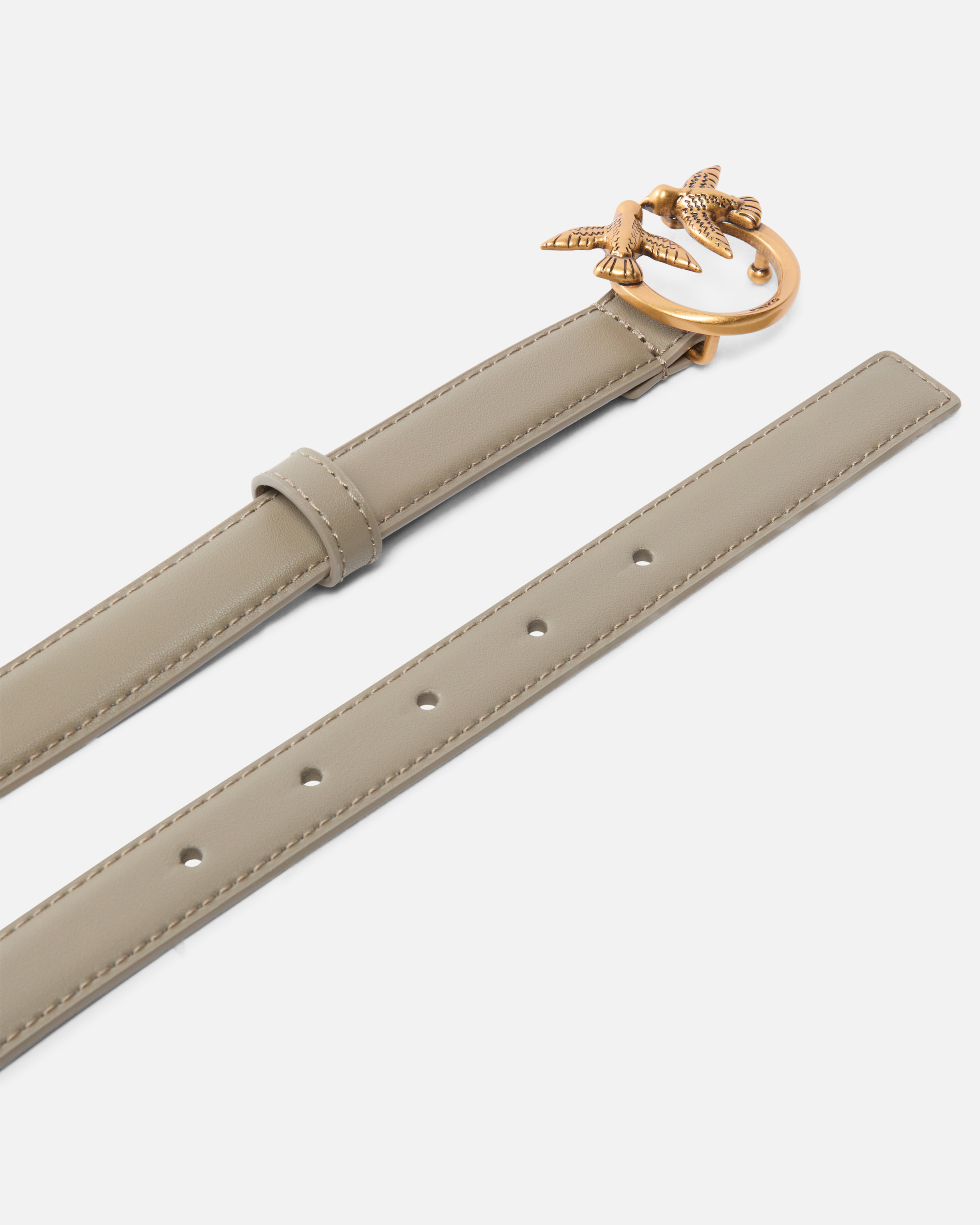 LOVE BIRDS THIN LEATHER BELT 2CM - 3